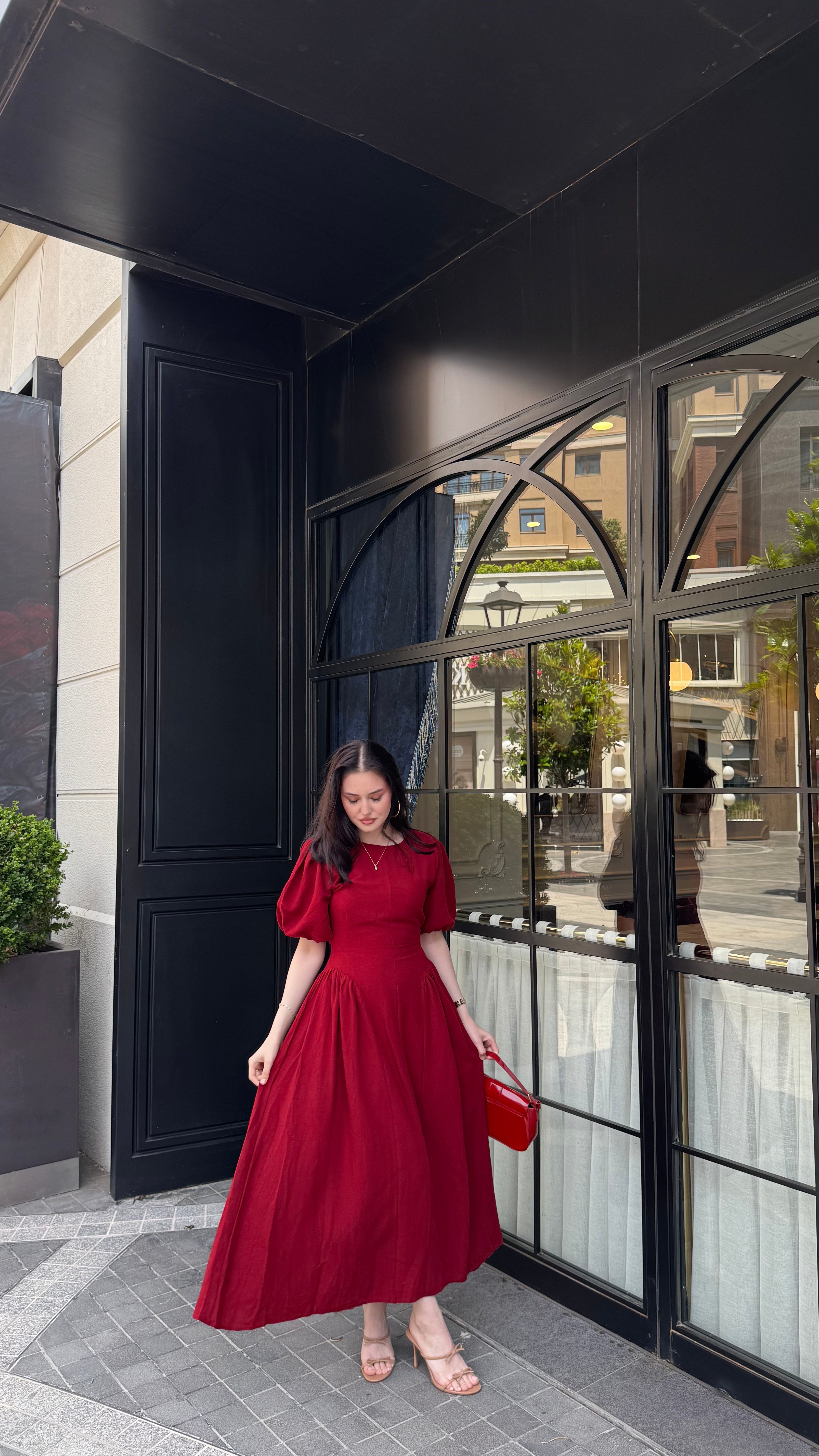 BELLA- MERLOT -ELBİSE