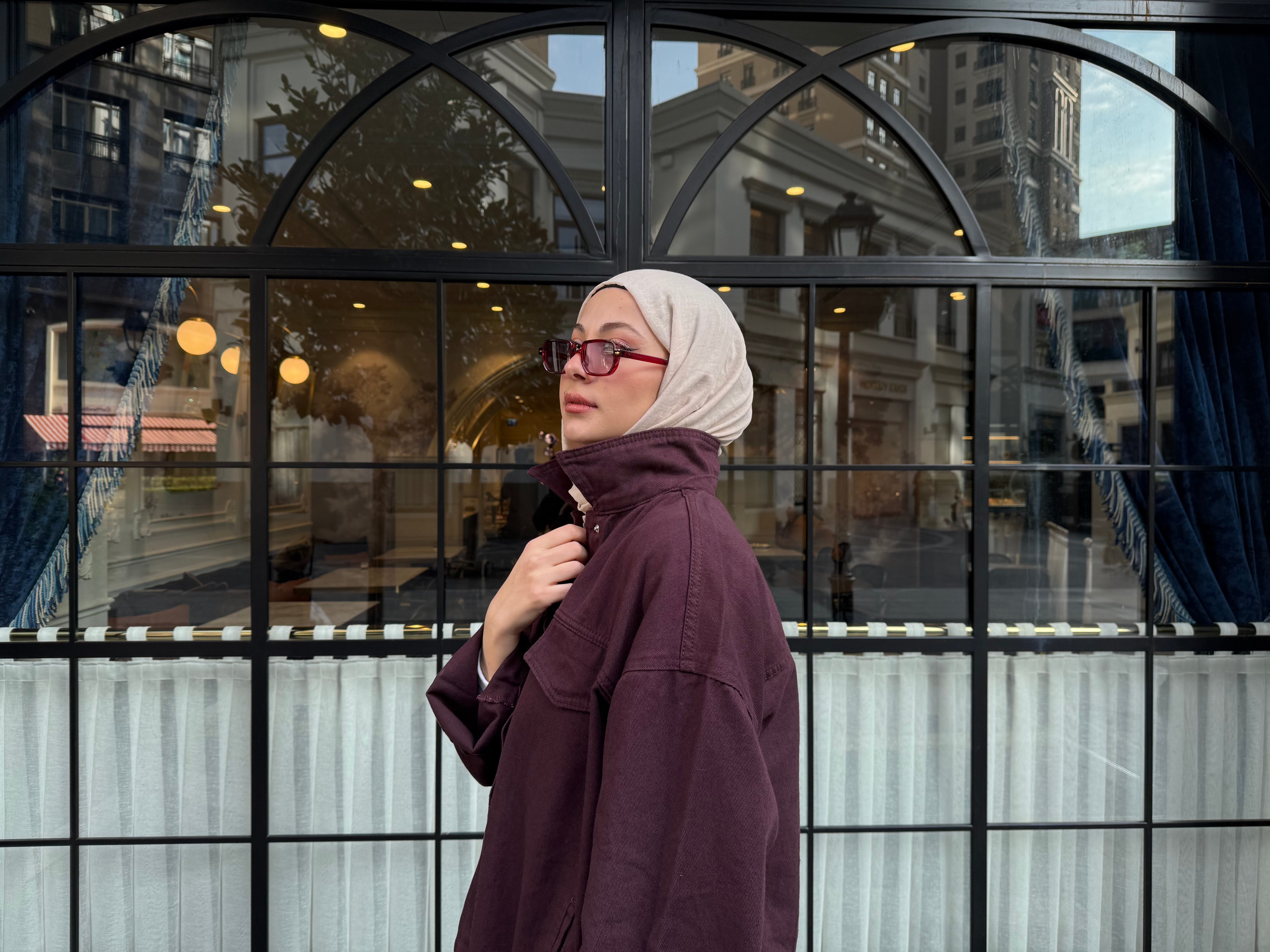 Bordo Denim Takım -TAKIM