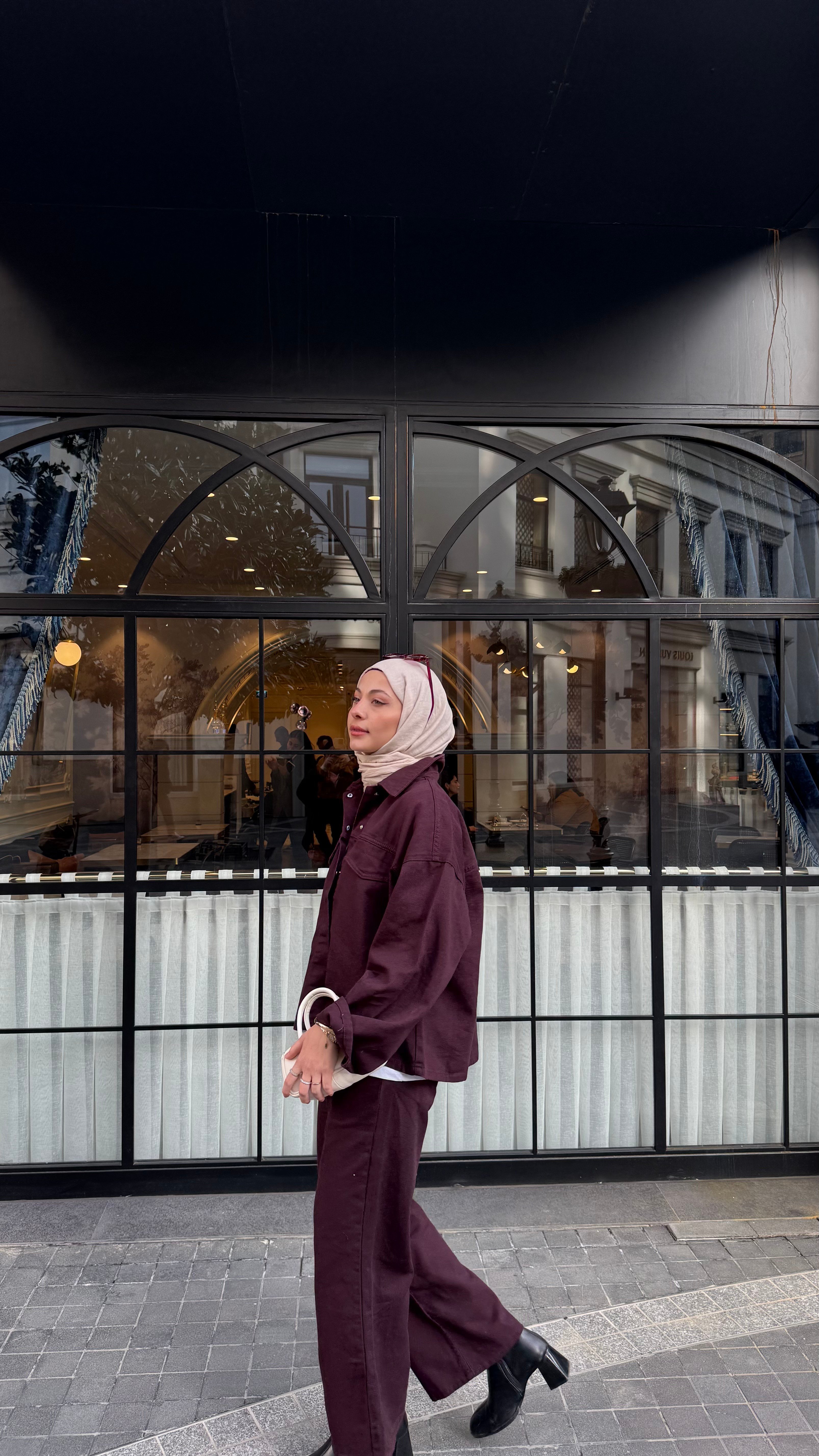Bordo Denim Takım -TAKIM