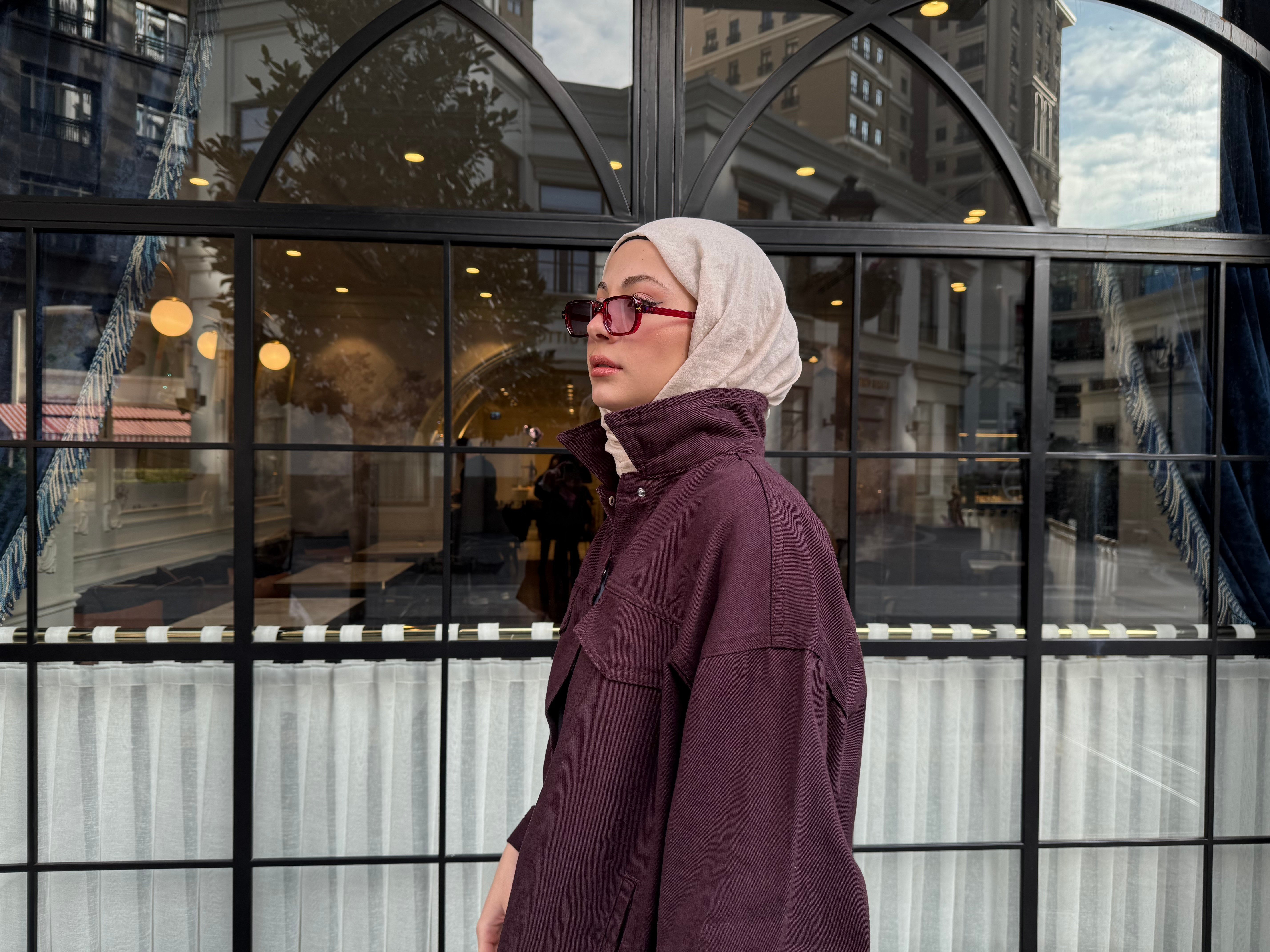 Bordo Denim Takım -TAKIM