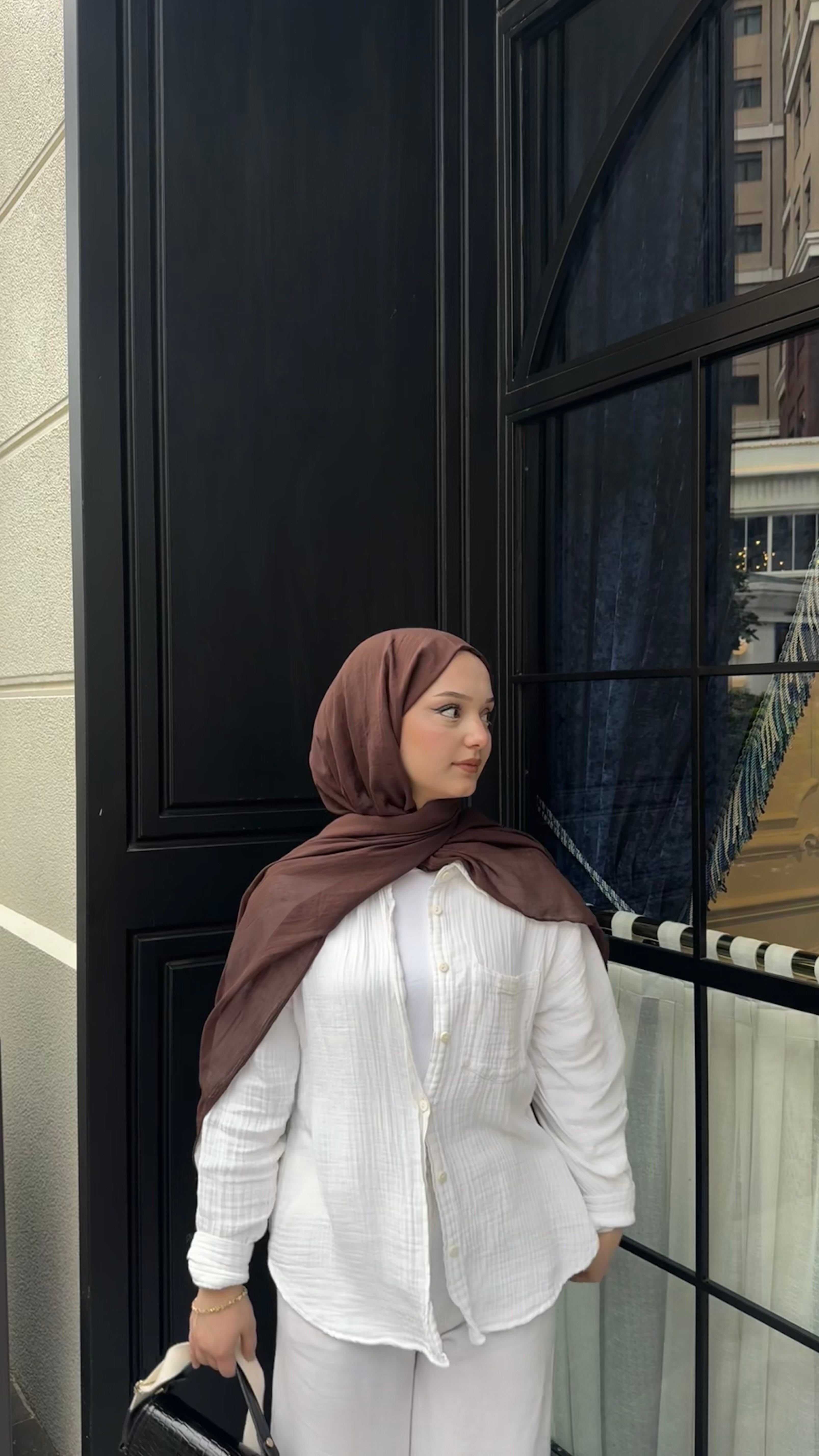 Claire Pamuk  Şal- Acı Kahve -ŞAL