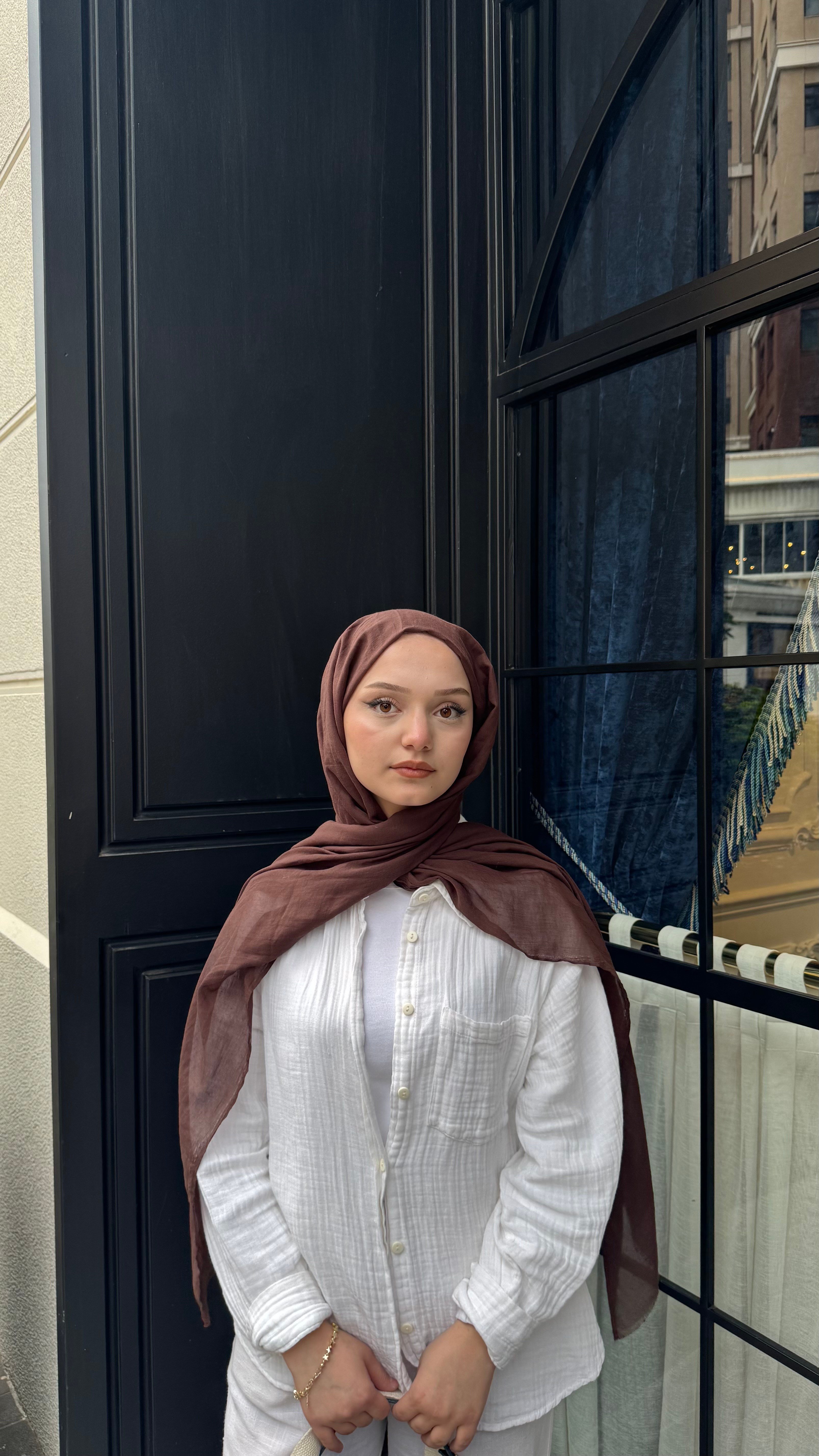 Claire Pamuk  Şal- Acı Kahve -ŞAL