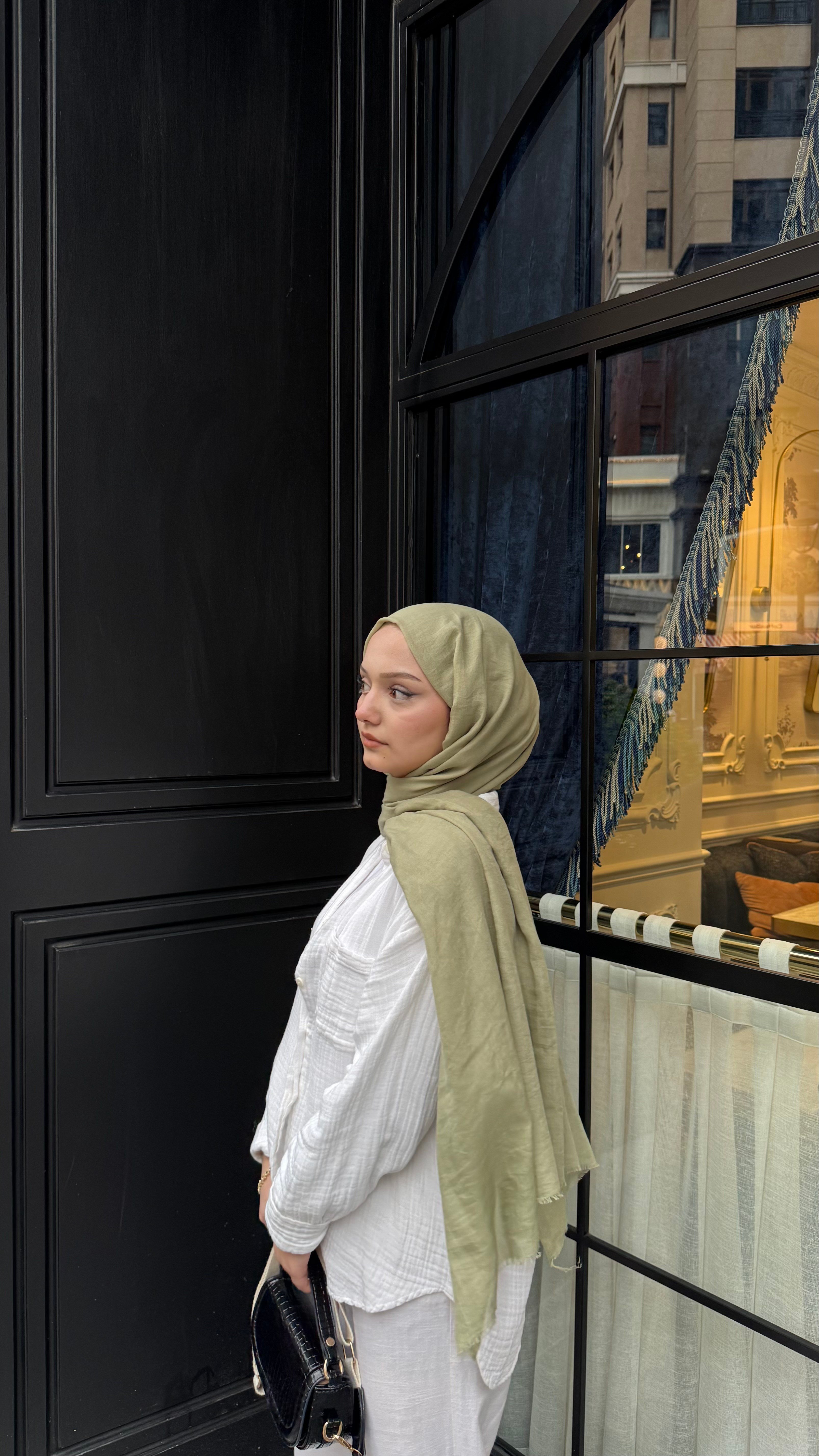 Claire Pamuk  Şal-Çağla Yeşili -ŞAL