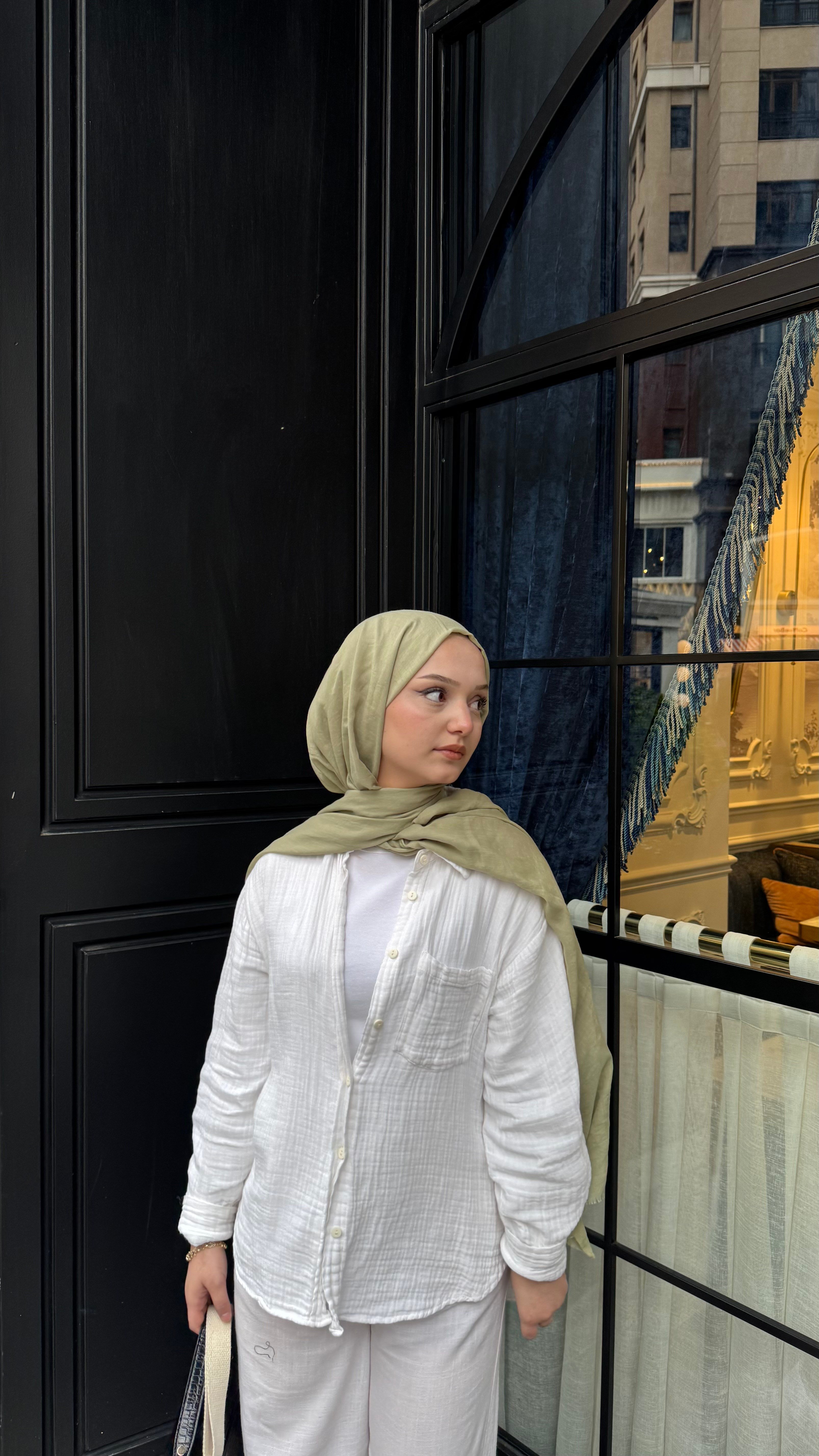 Claire Pamuk  Şal-Çağla Yeşili -ŞAL