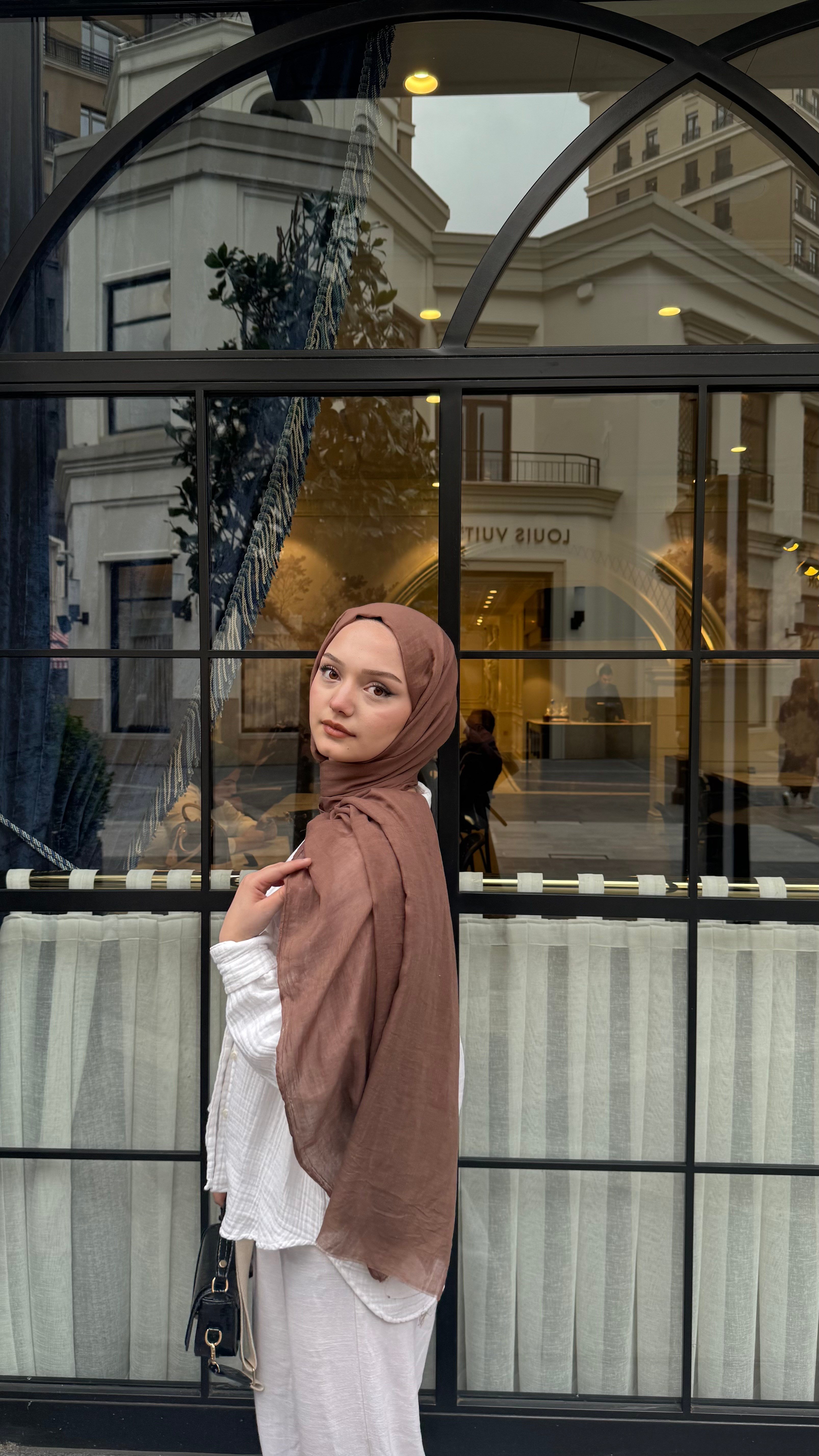 Claire Pamuk  Şal- Ceviz -ŞAL
