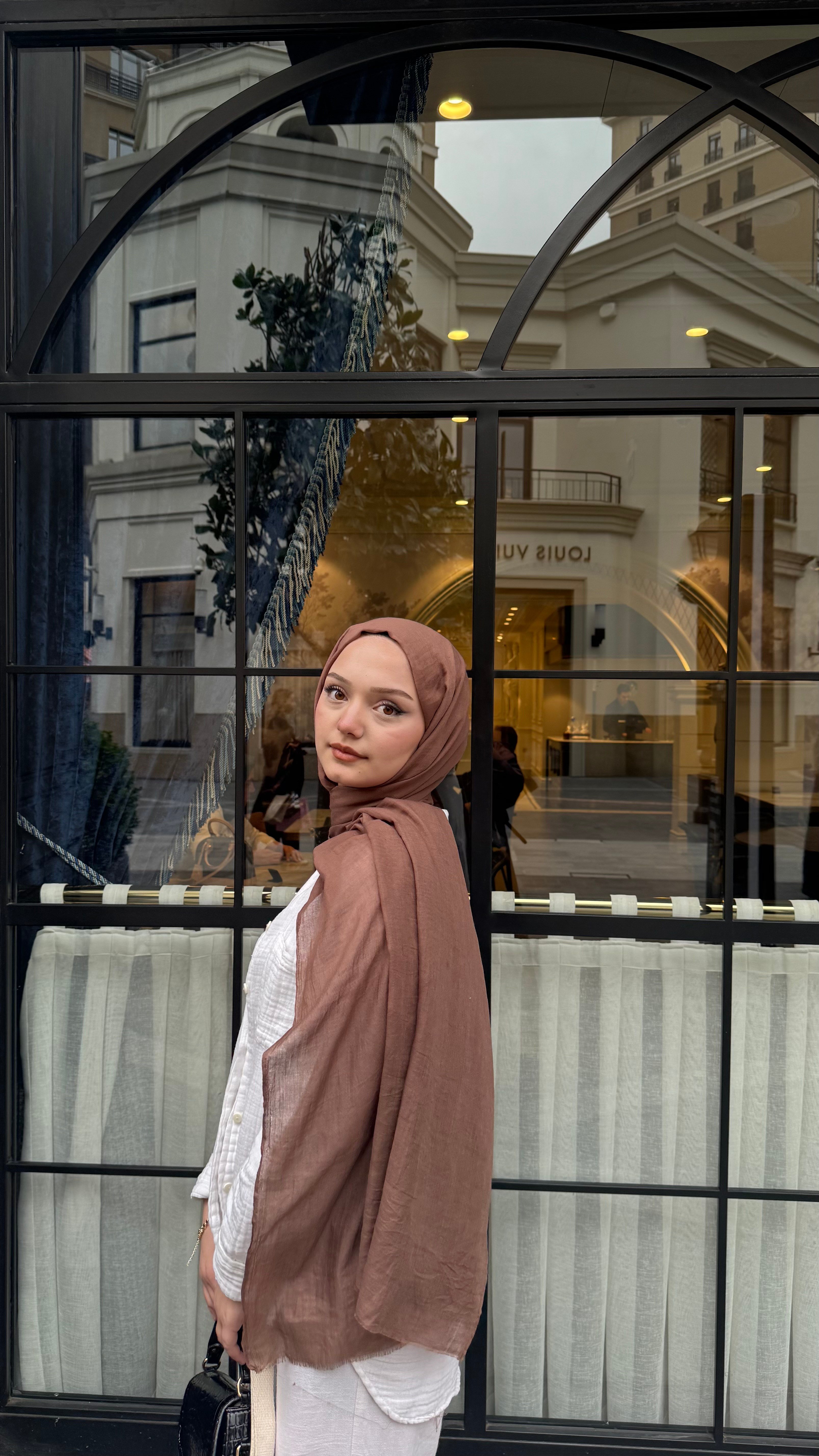 Claire Pamuk  Şal- Ceviz -ŞAL