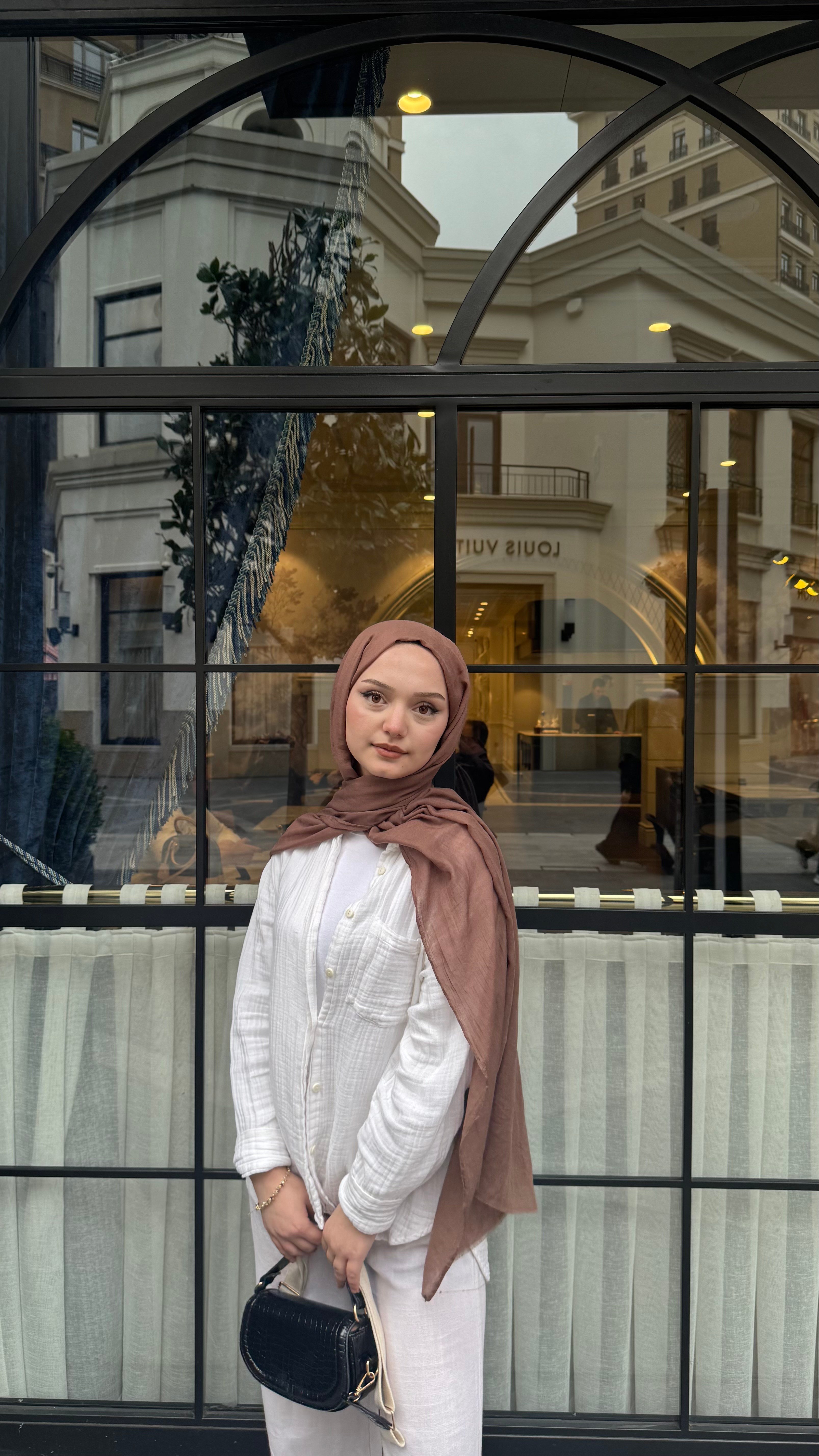 Claire Pamuk  Şal- Ceviz -ŞAL