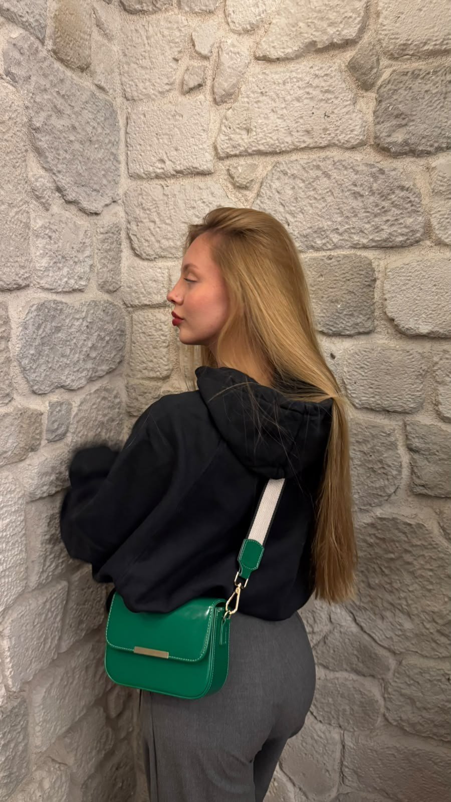 Pamuk Sweatshirt Füme-Sweatshirt