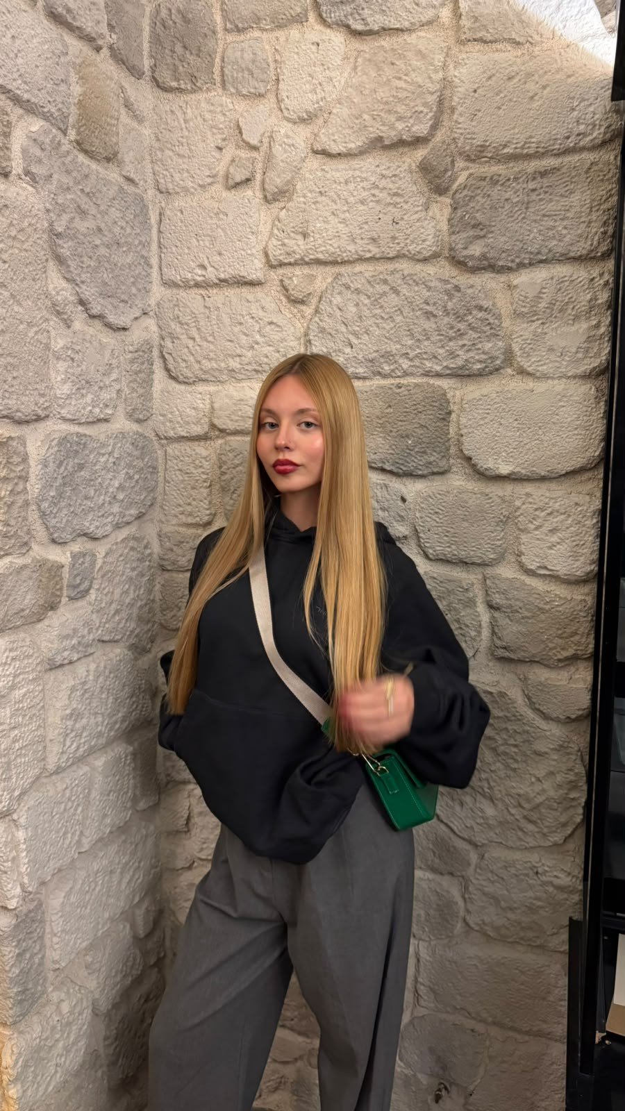 Pamuk Sweatshirt Füme-Sweatshirt