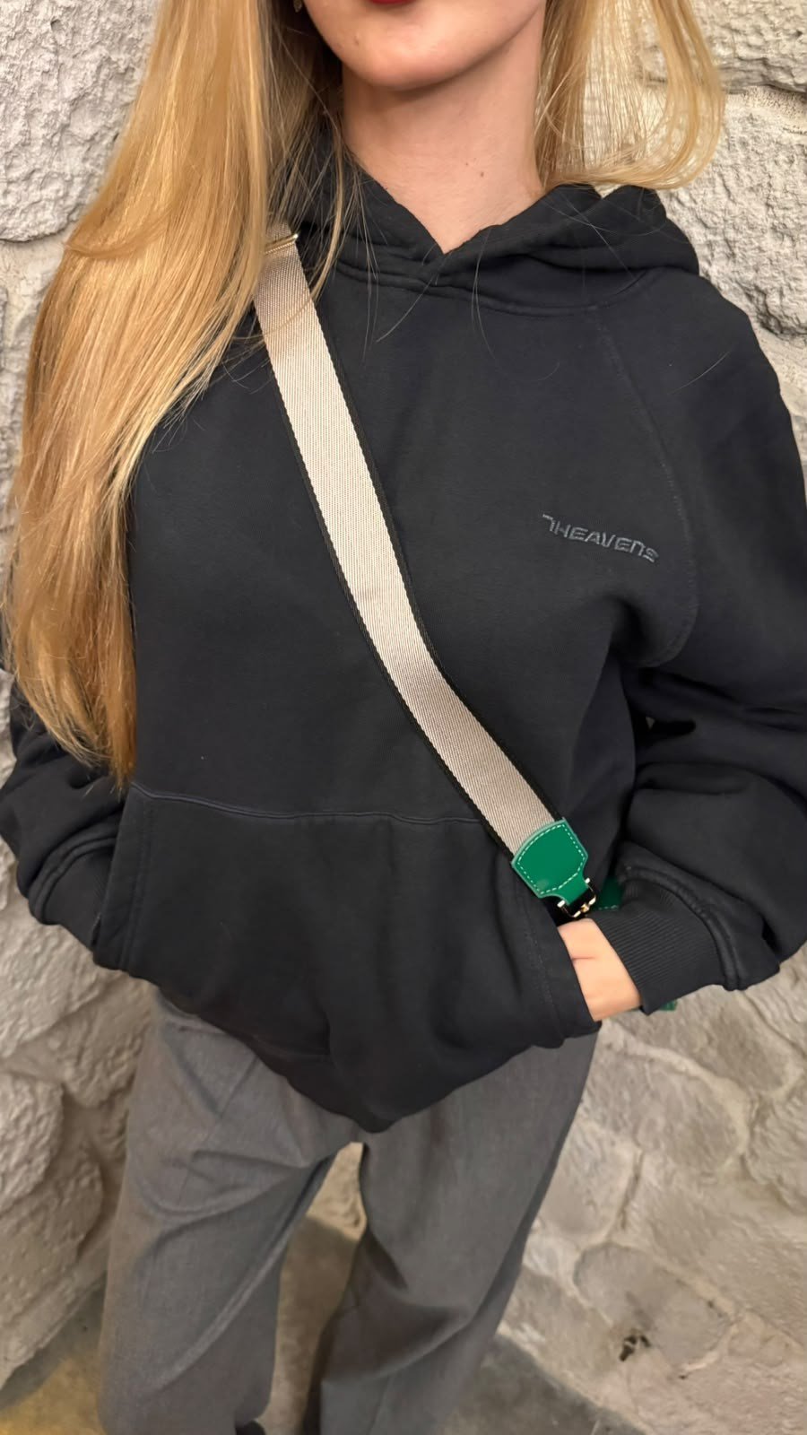 Pamuk Sweatshirt Füme-Sweatshirt