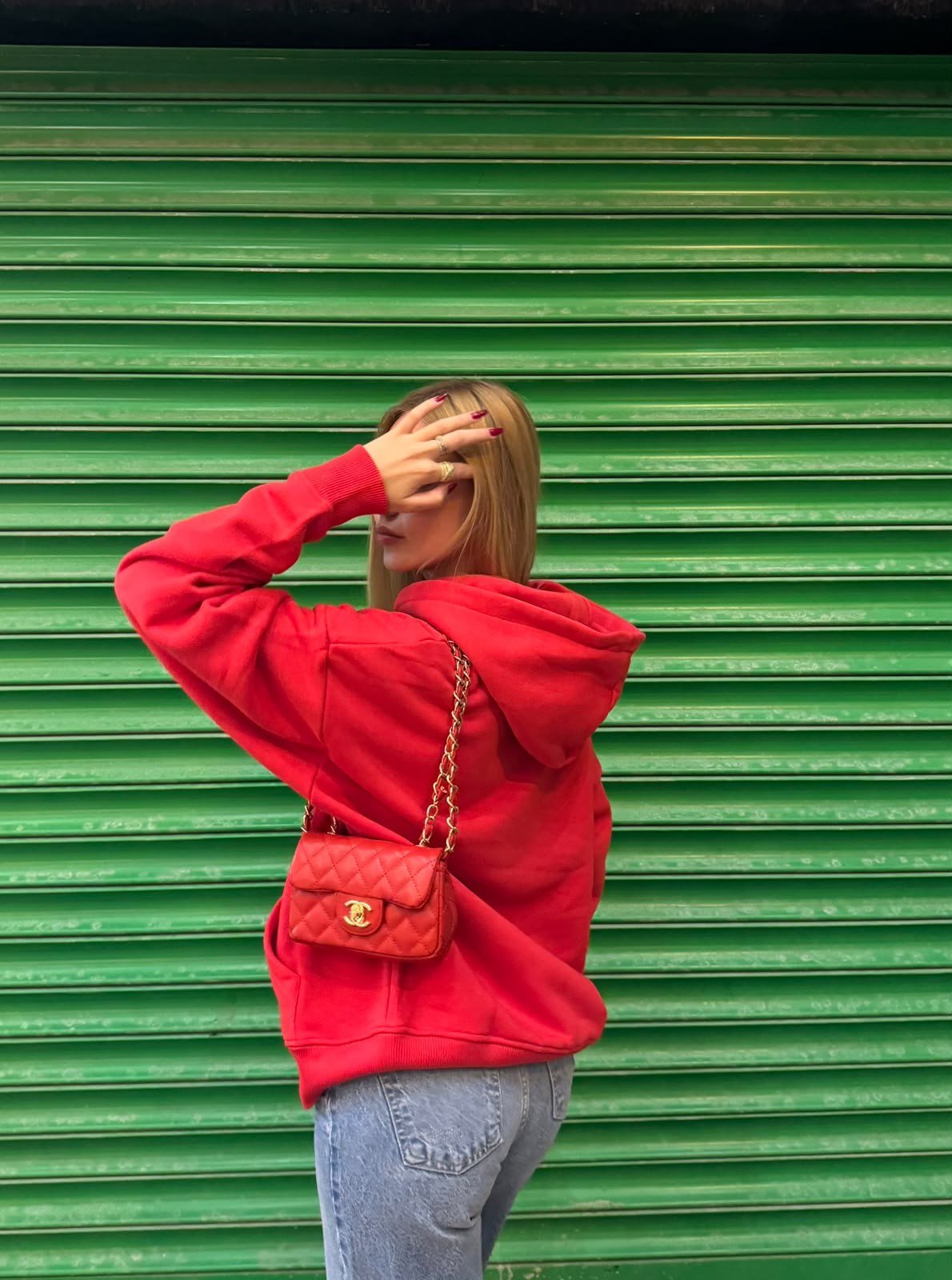 Pamuk Sweatshirt Kırmızı -Sweatshirt