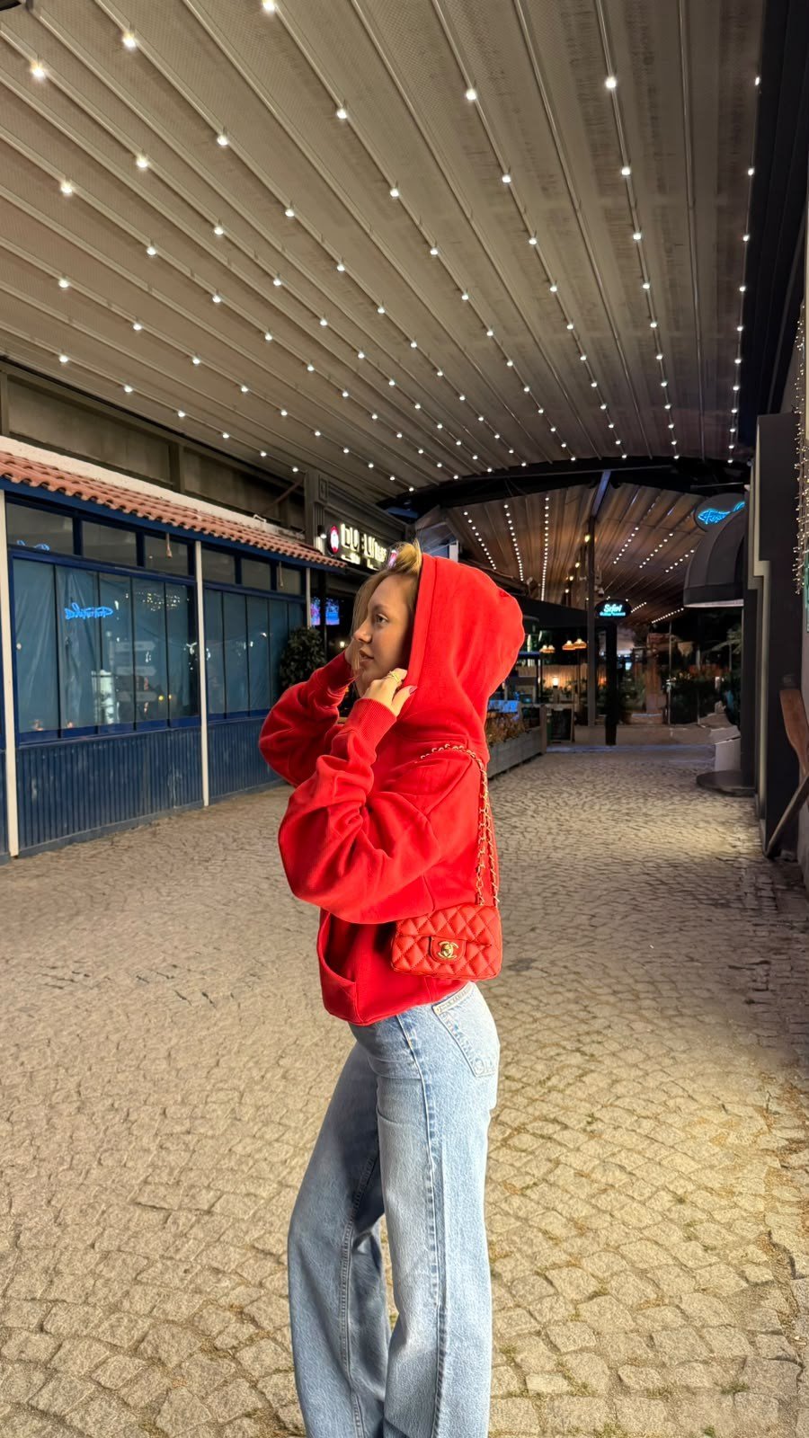 Pamuk Sweatshirt Kırmızı -Sweatshirt