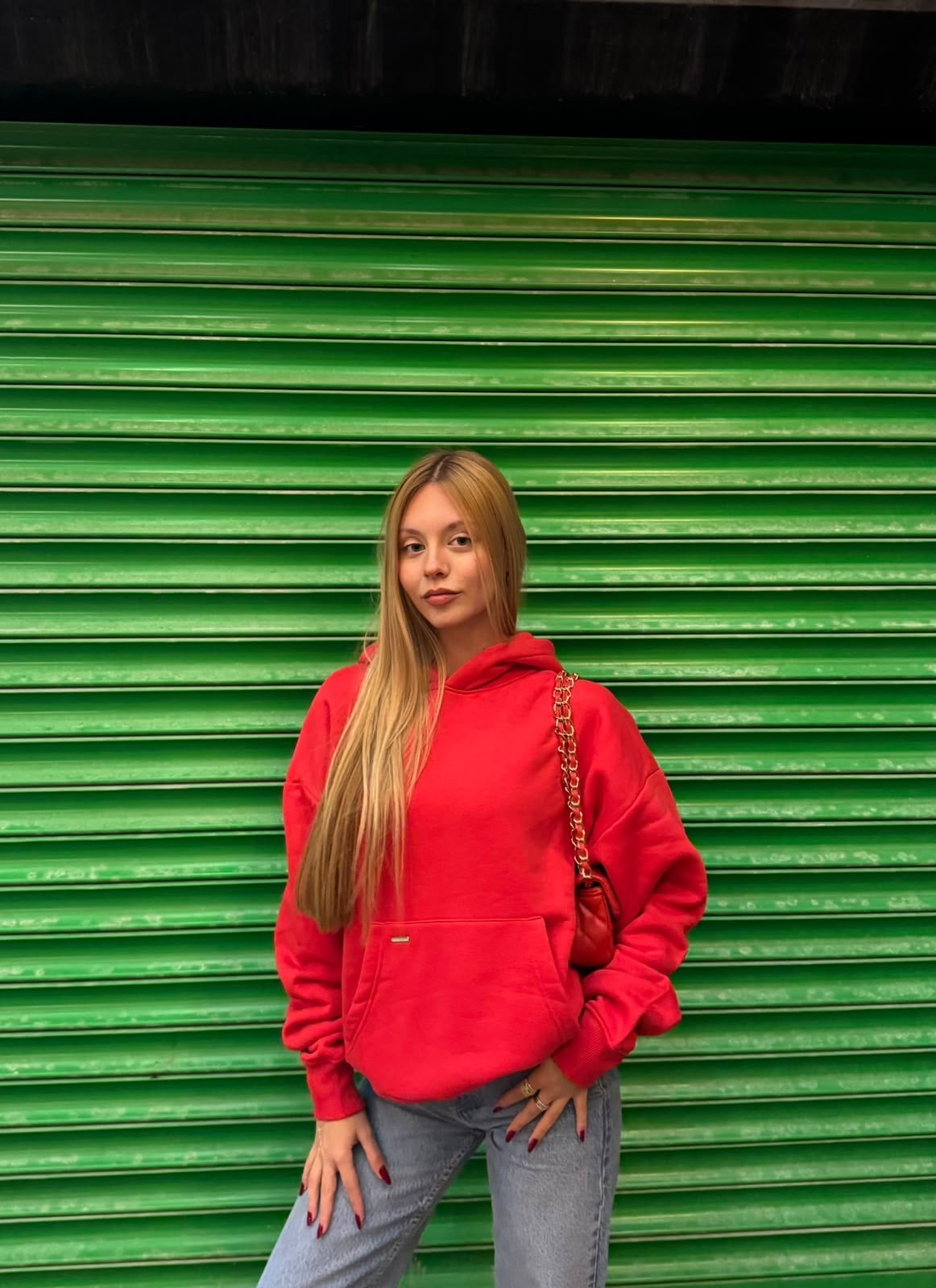 Pamuk Sweatshirt Kırmızı -Sweatshirt