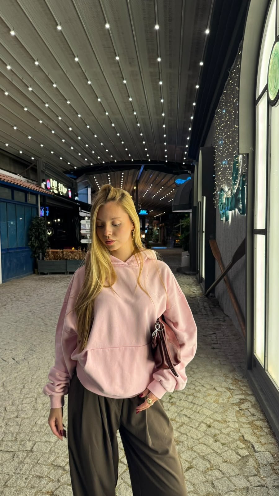 Pamuk Sweatshirt Soft Pembe -Sweatshirt