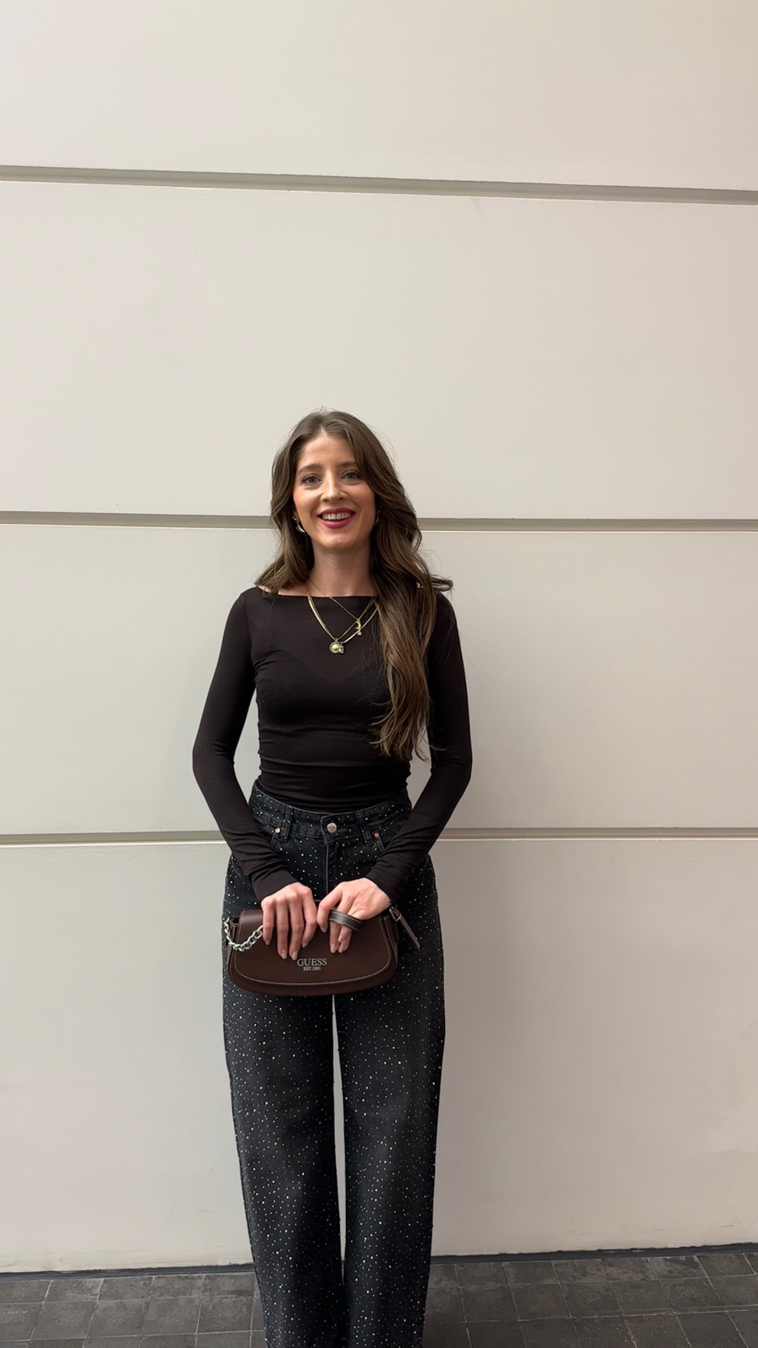 Taşlı Siyah Jean -ALT GİYİM