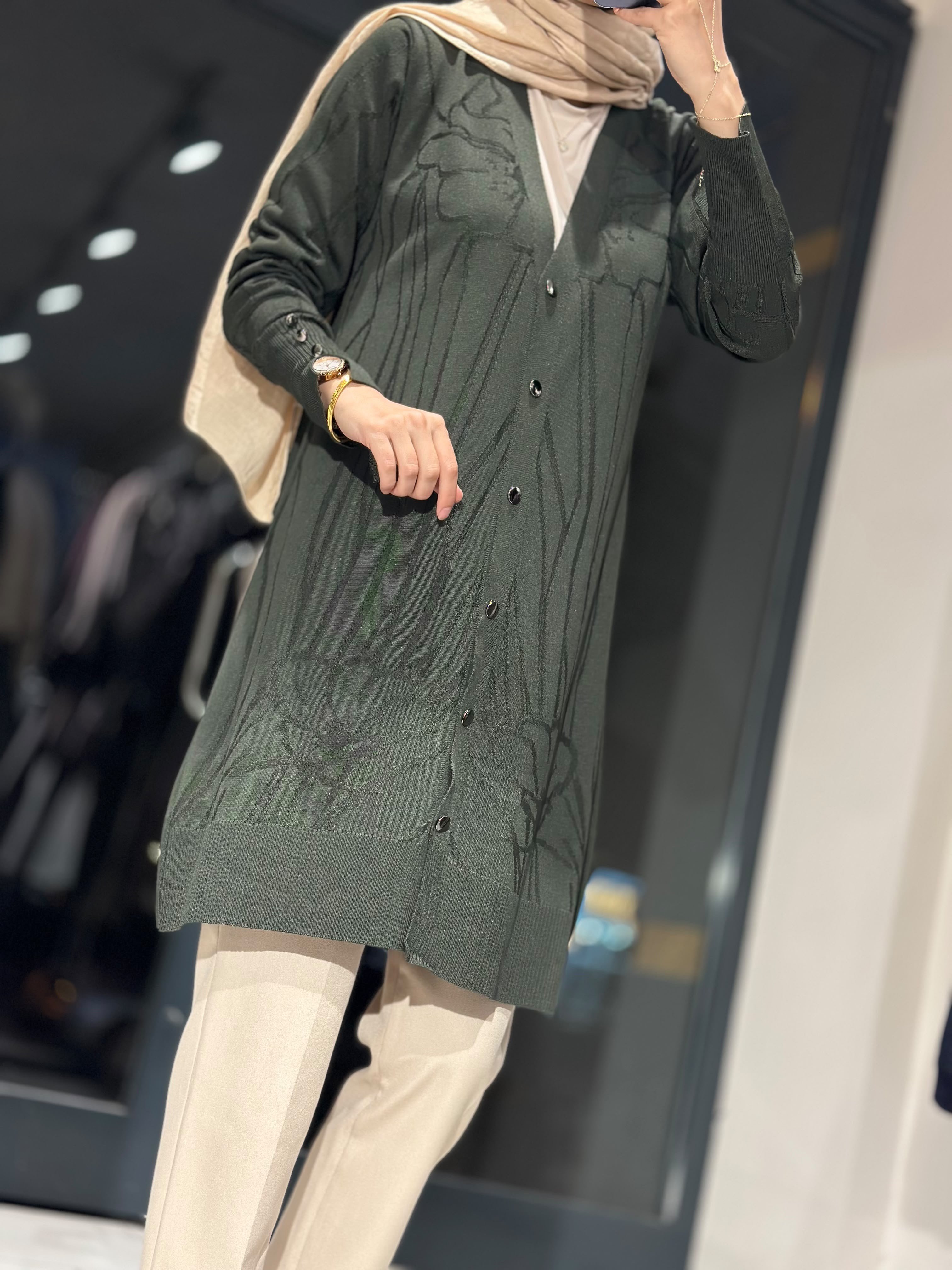 PLC78 KOL DETAYLI TRİKO HIRKA