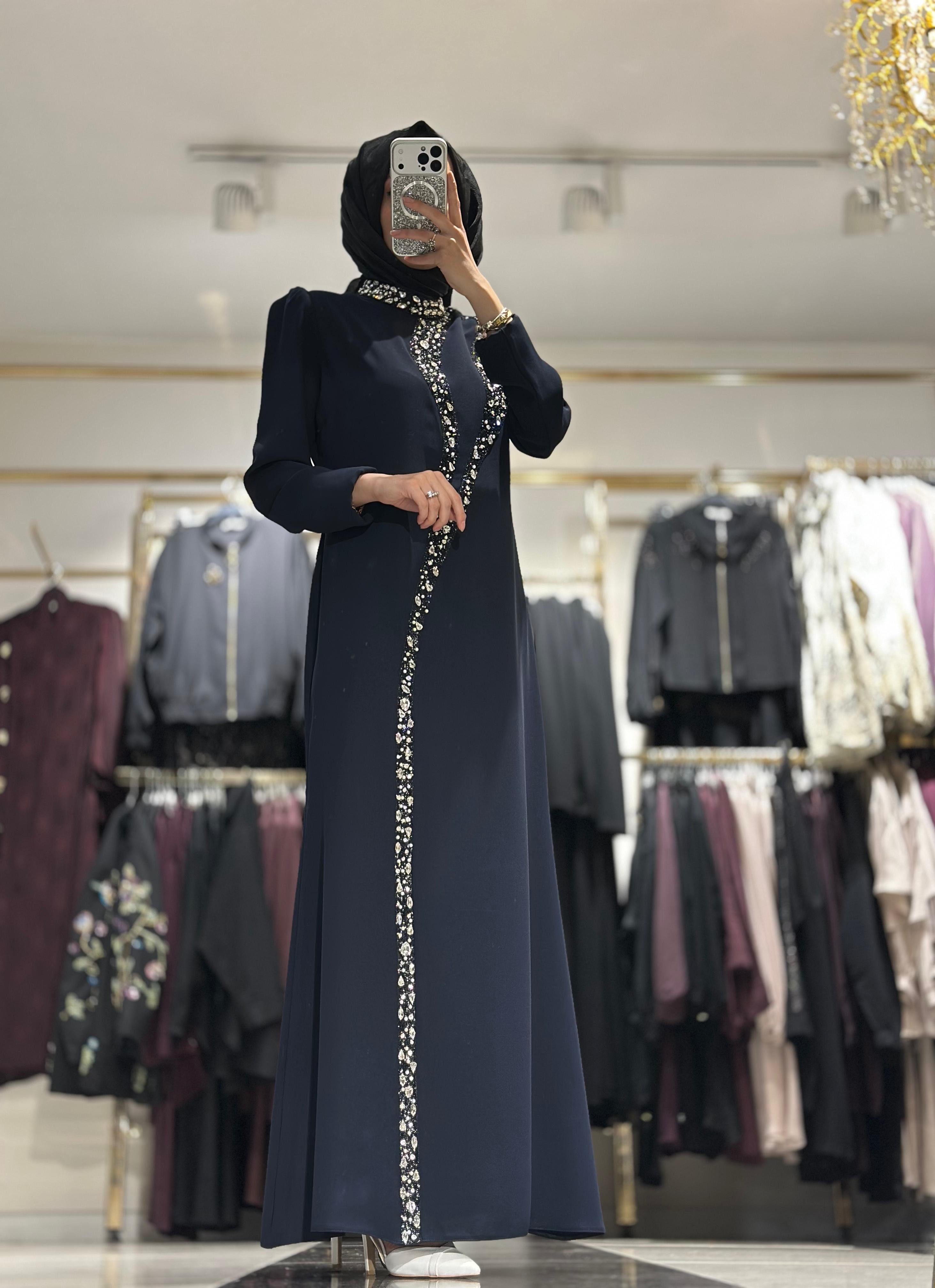 T1263 TAŞ İŞLEMELİ ABİYE