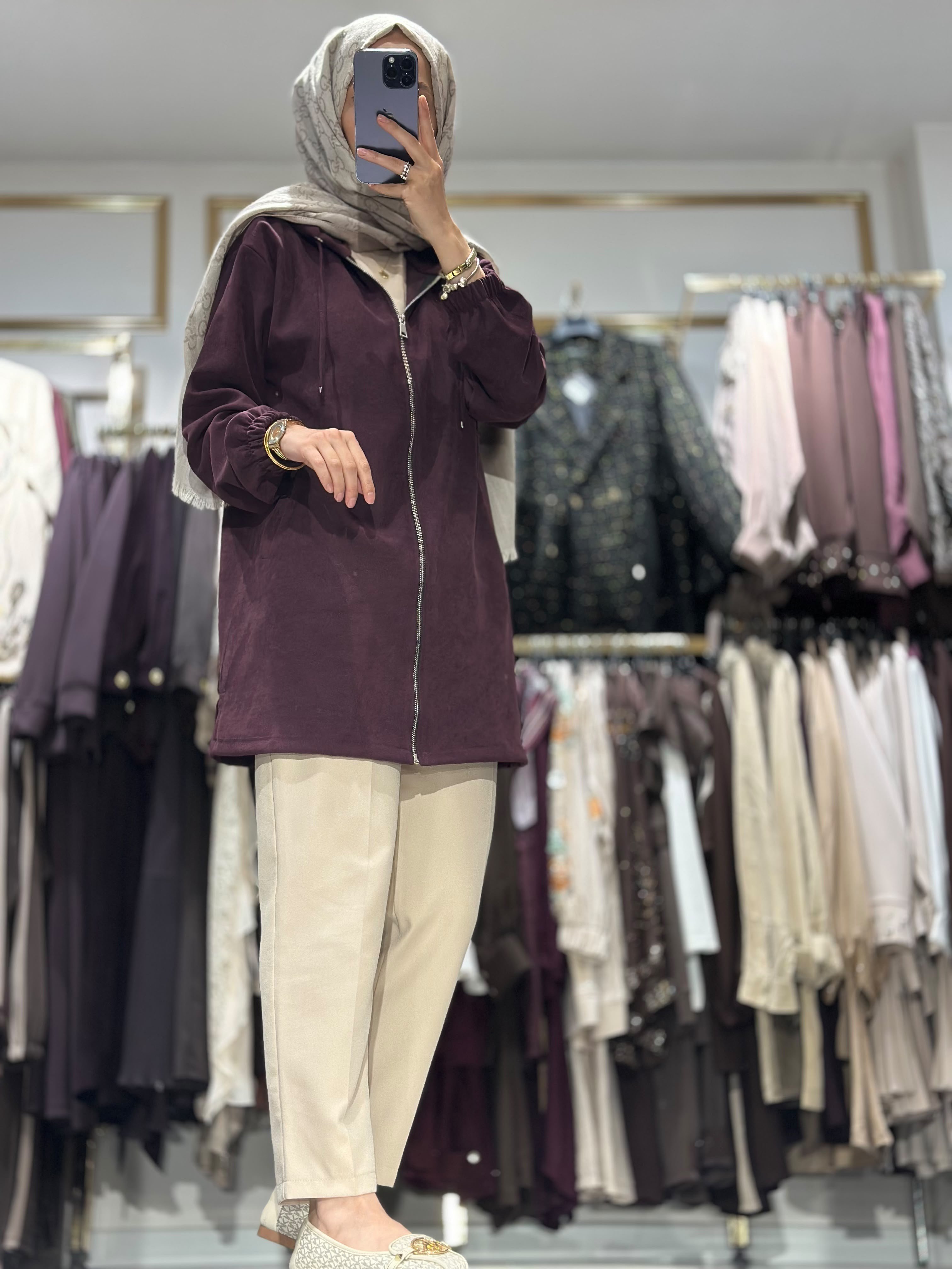 T140 ARKASI ZİNCİR DETAY CEKET