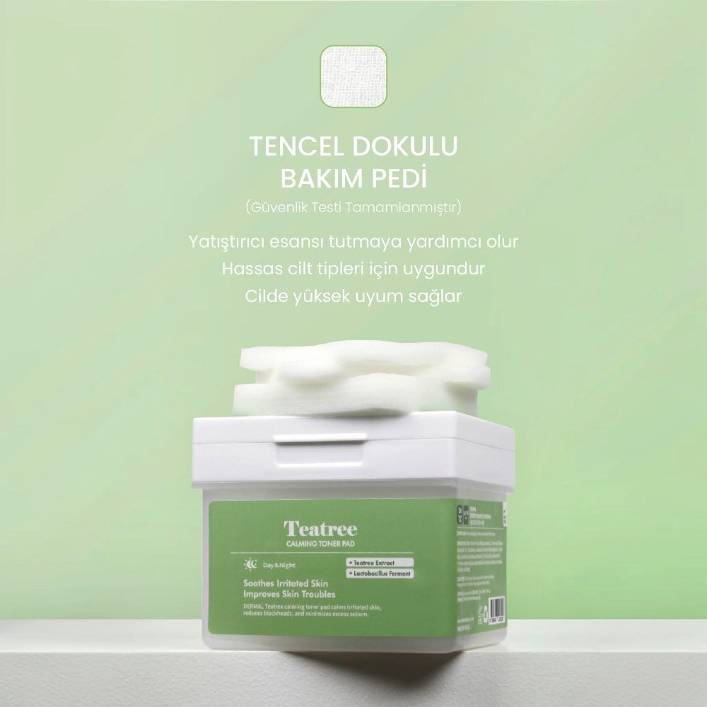 Dermal Ağaç Özlü Rahatlatici Tonik Ped 120`Li