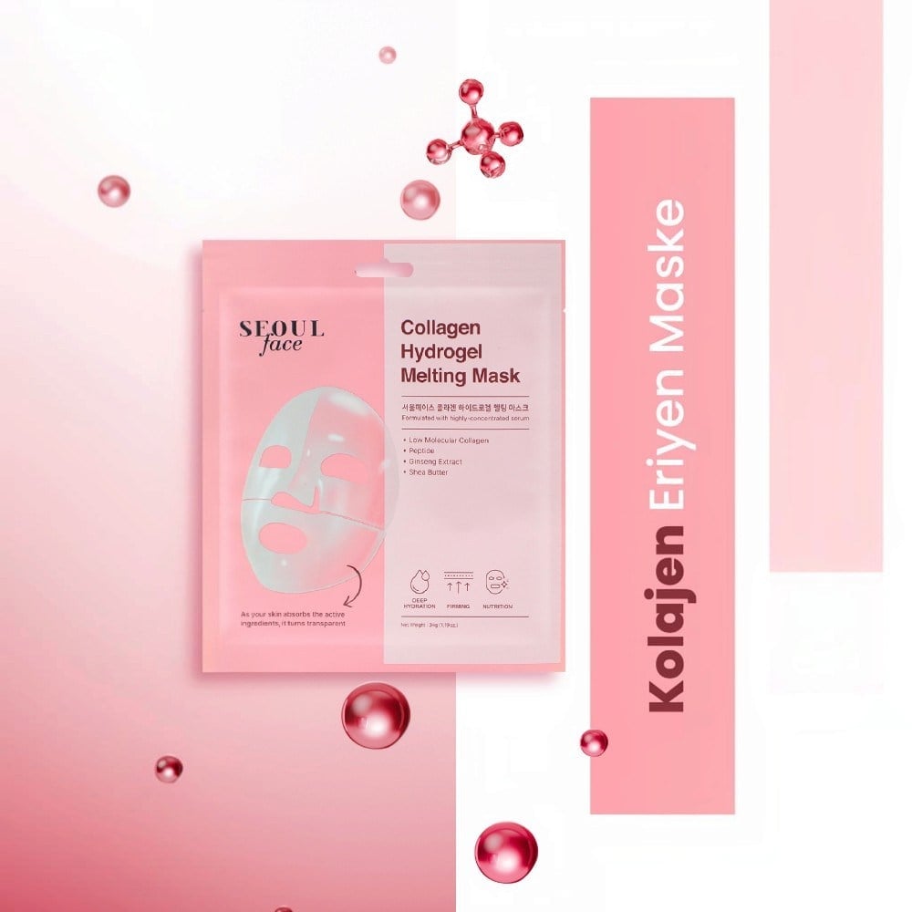 Dermal Seoulface Kolojen Hydrojel Şeffaflaşan Eriyen Maske 34Gr