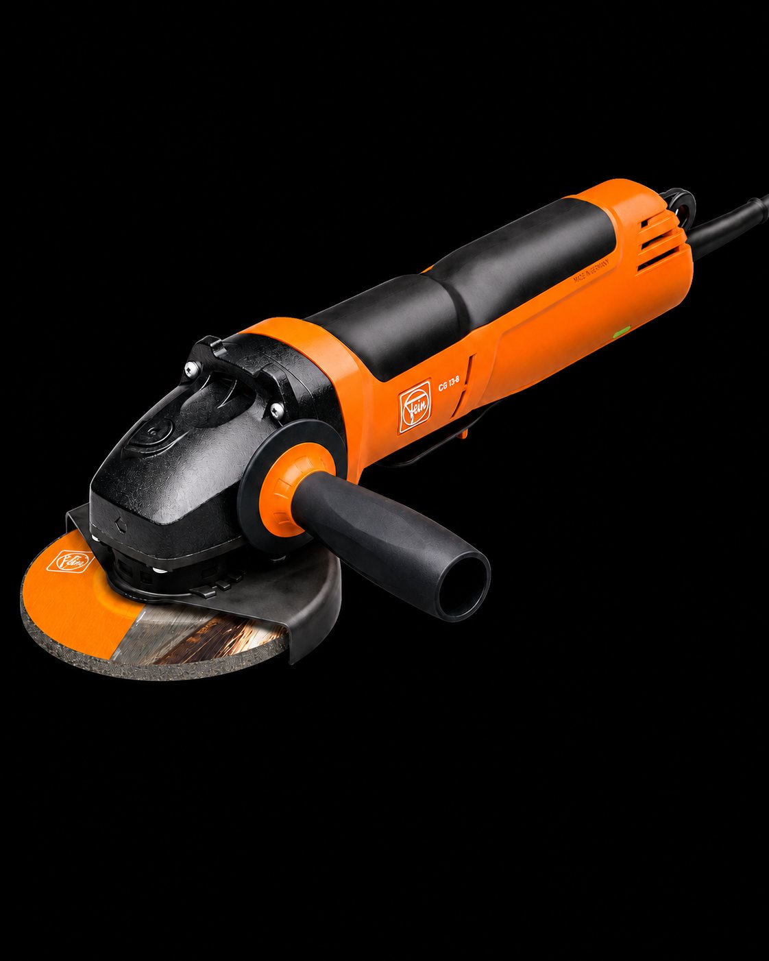 Fein - Aküsüz (Kablolu) Avuç Taşlama (15-125 MM, Kömürsüz, 1500 W, Mandallı, Germany)