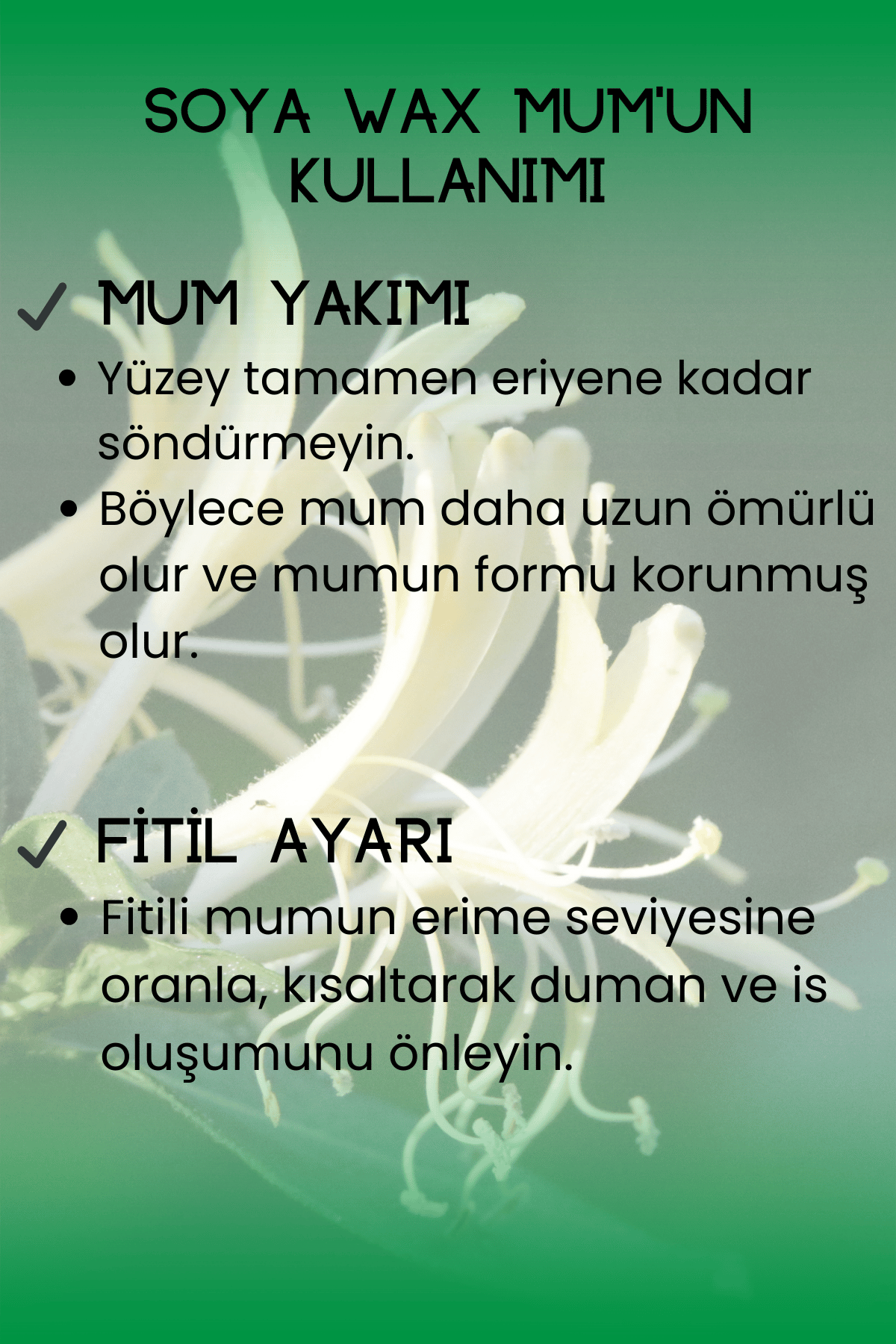 Hanımeli Kokulu Mum 75 cc
