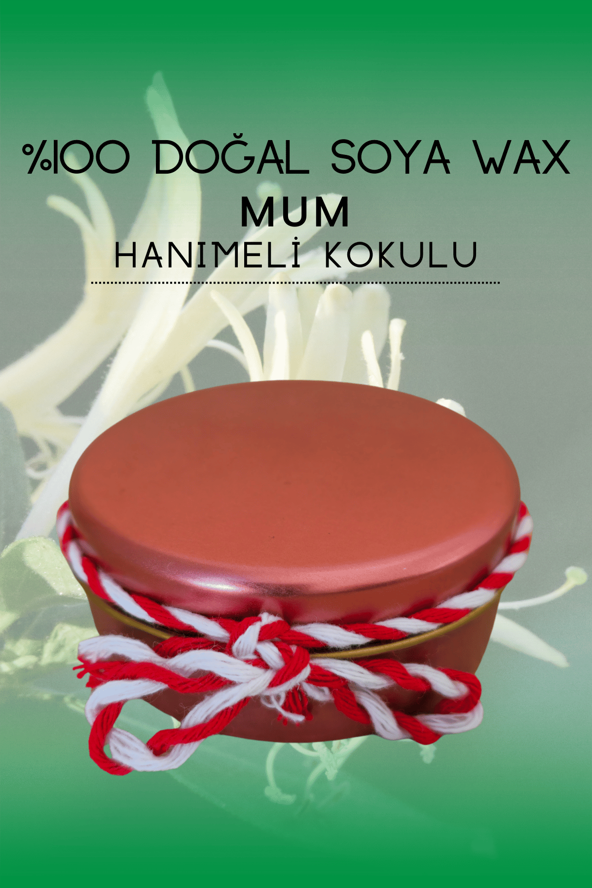 Hanımeli Kokulu Mum 75 cc