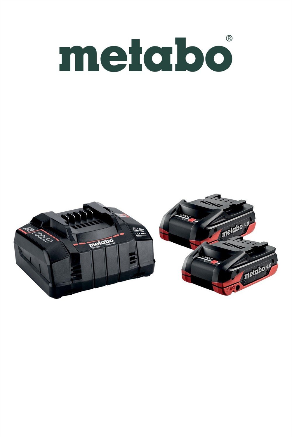 Metabo BASIC SET 2xLiHDX 4.0 Ah + ASC 145