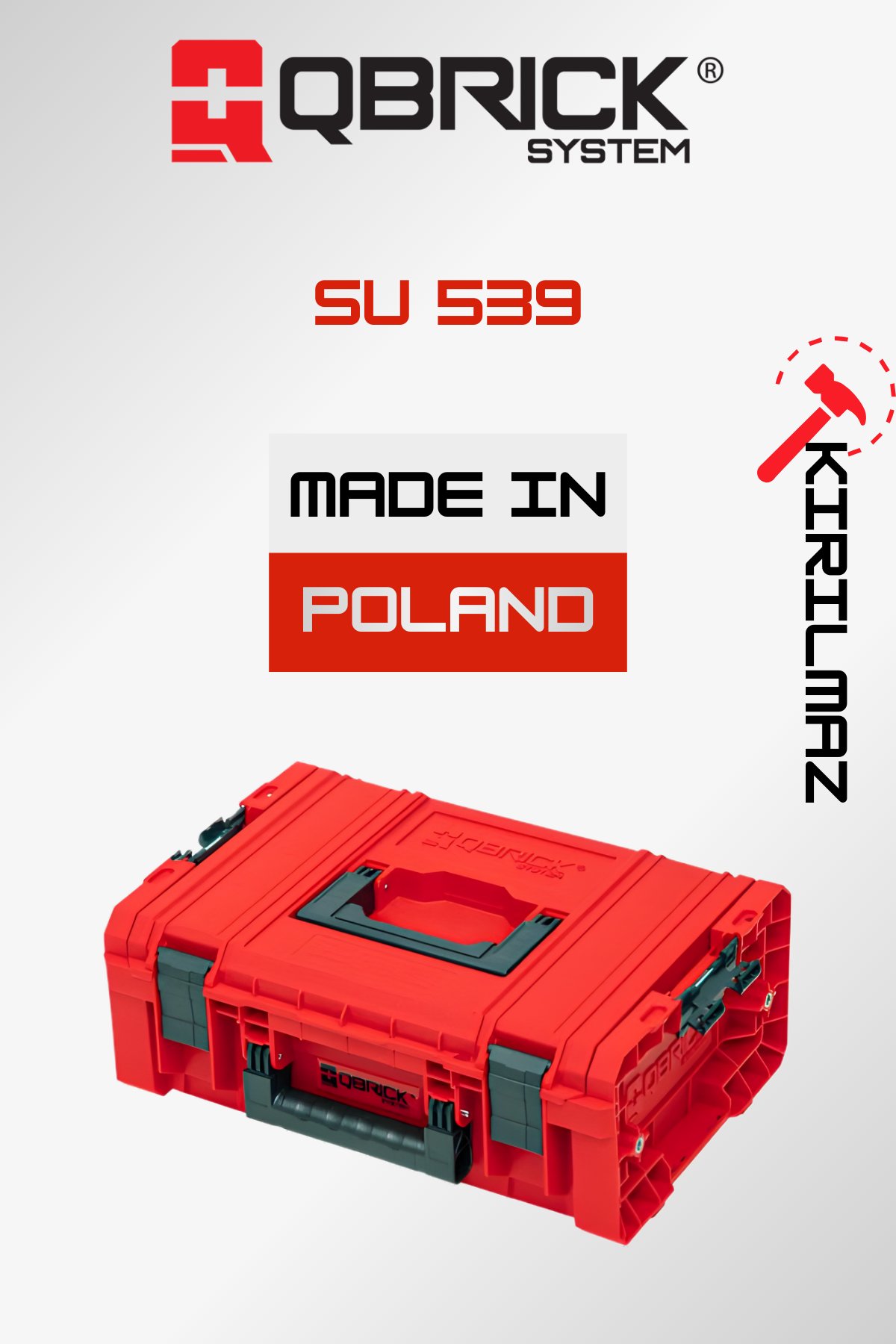 Qbrick System PRO Technician Case 2.0 Red Ultra HD Custom Takım Çantası