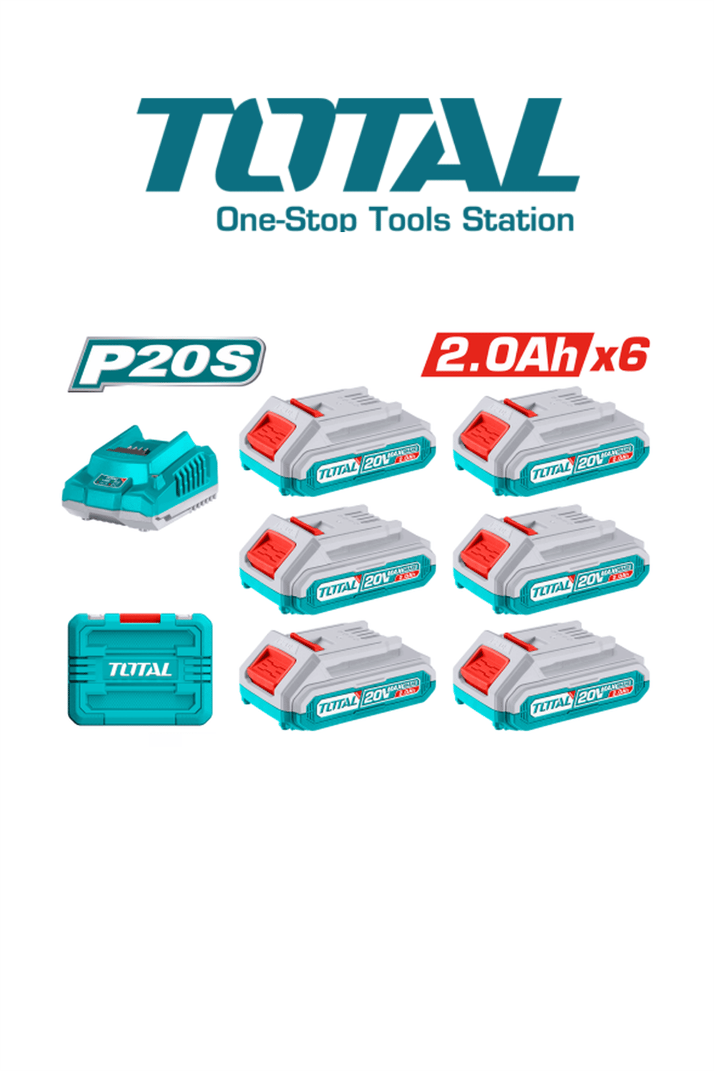 Total 2.0 Ah Batarya Seti Çantalı