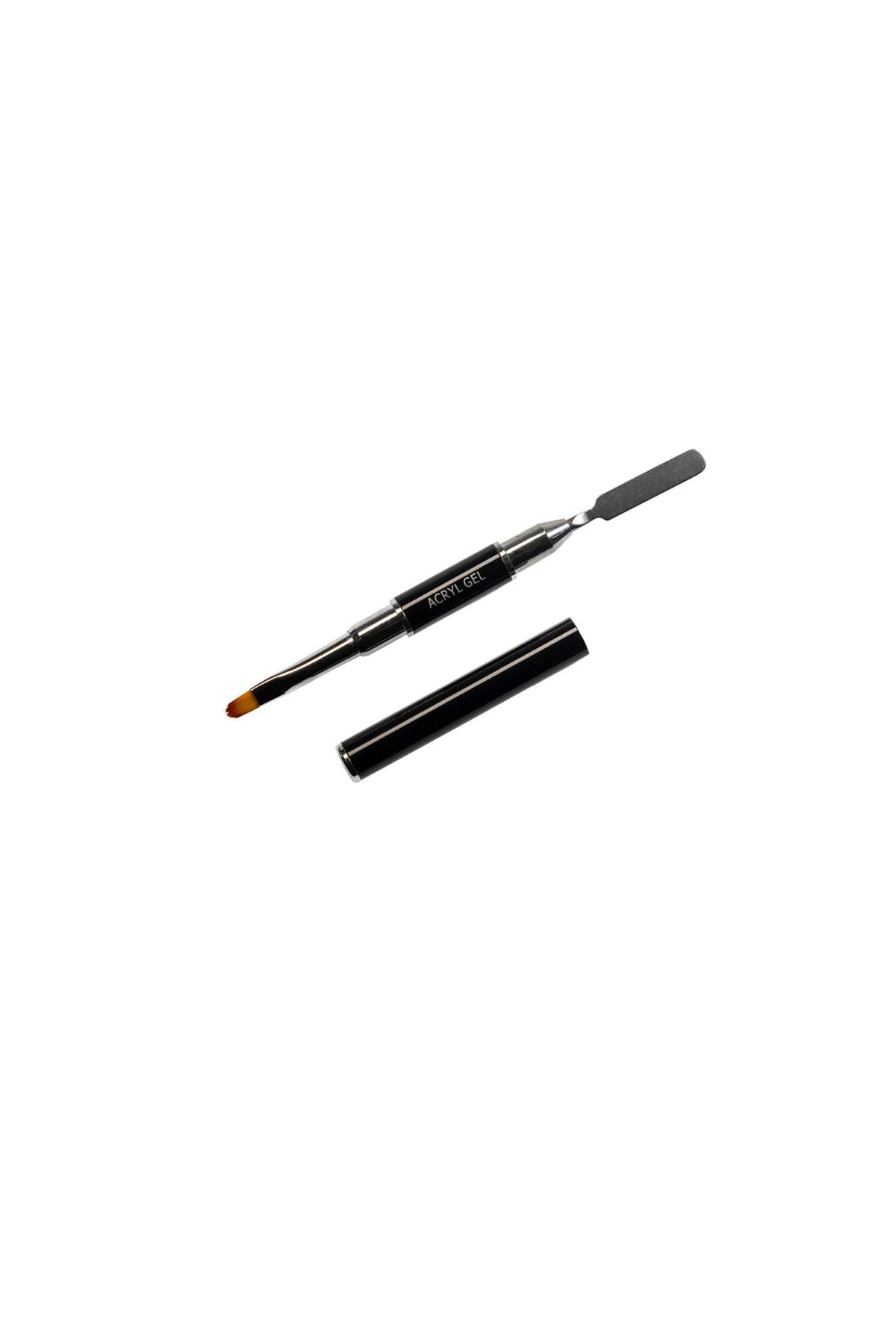 MOMO Professional Çift Taraflı Spatula Ve Akril Jel Fırçası No.6