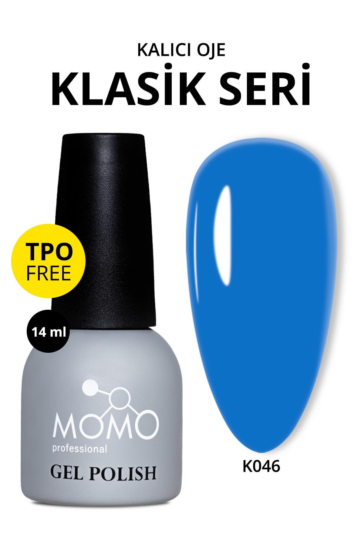 MOMO Professional Kalıcı Oje 14 ml - K046 Bodrum Mavisi