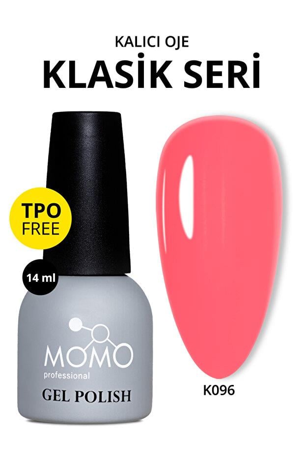 MOMO Professional Kalıcı Oje 14 ml - K096 Koyu Mercan