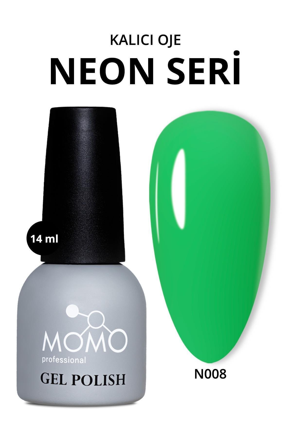 MOMO Professional Kalıcı Oje 14 ml - N008 Neon Çimen Yeşili