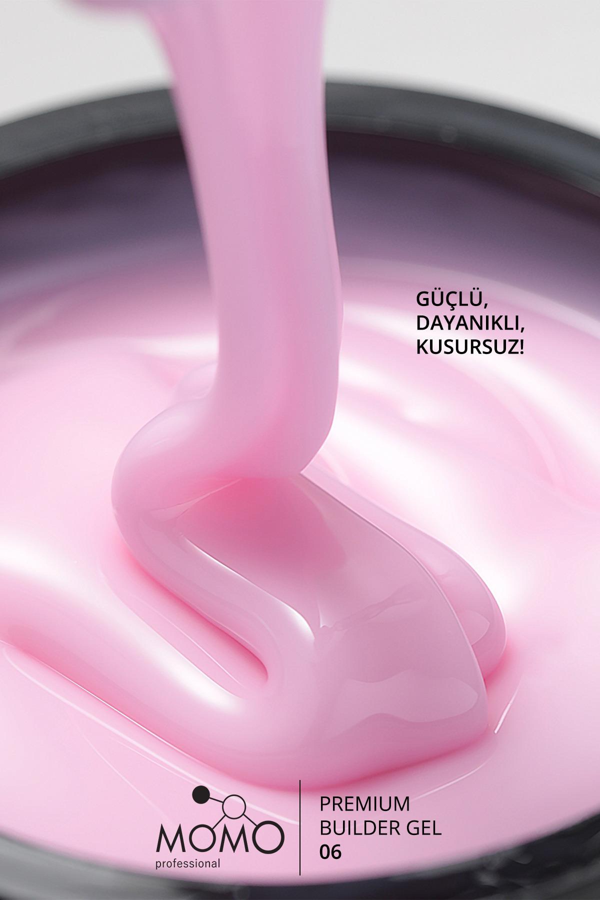 MOMO Professional Protez Tırnak Jeli 10 gr - No: 06 Pembe