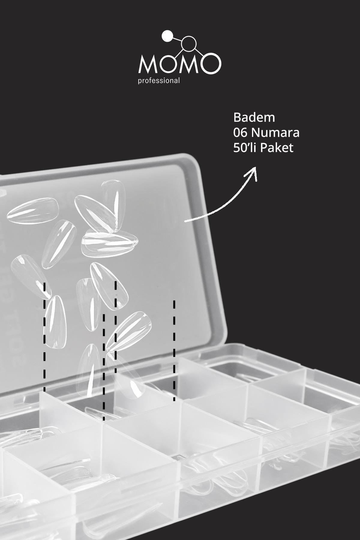 MOMO Professional Soft Gel Tips Badem 50 adet -  No:06