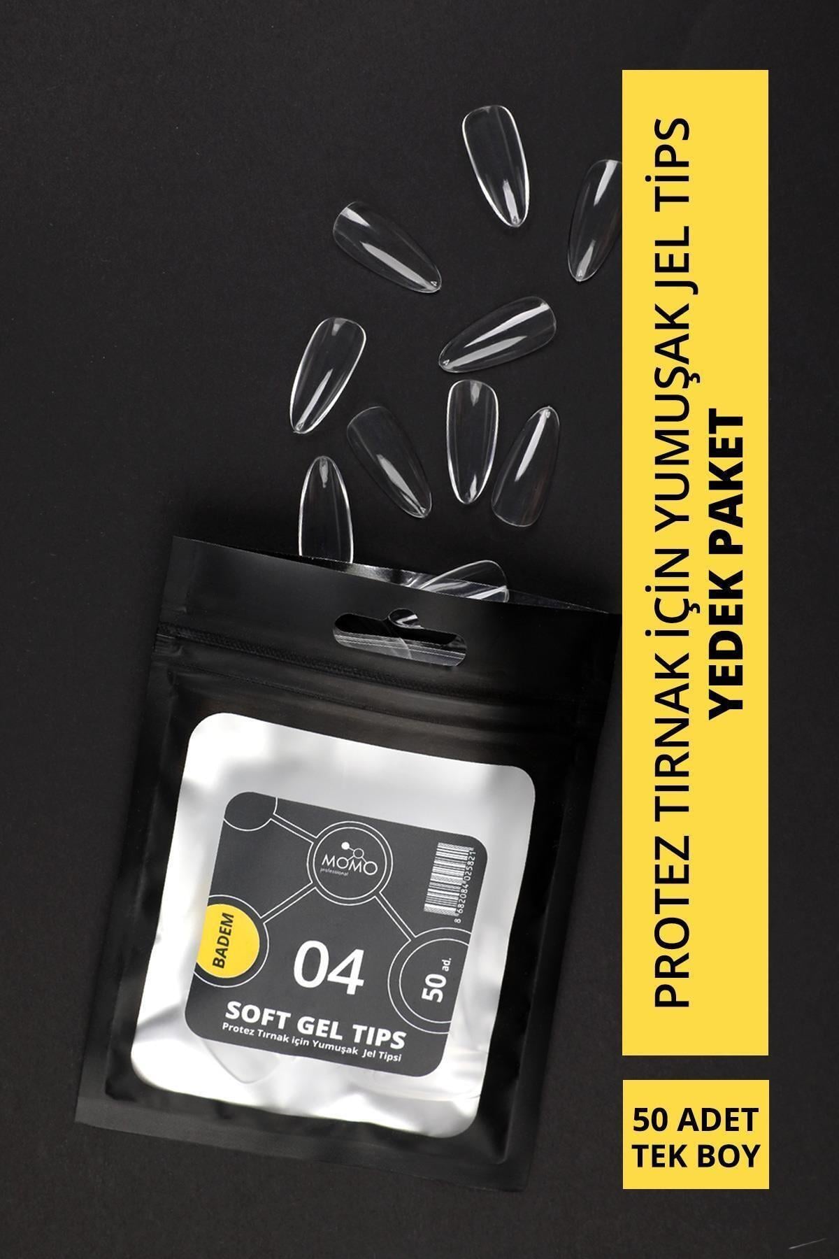 MOMO Professional Soft Gel Tips Badem 50 adet -  No:04