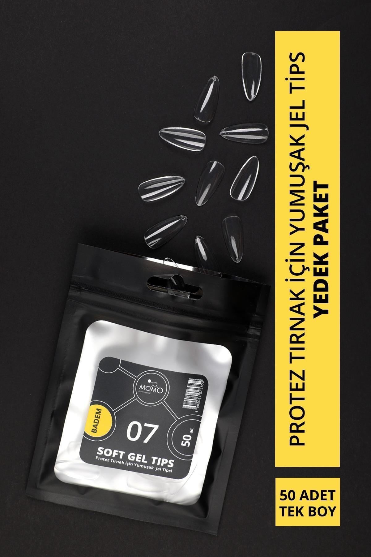MOMO Professional Soft Gel Tips Badem 50 adet -  No:07