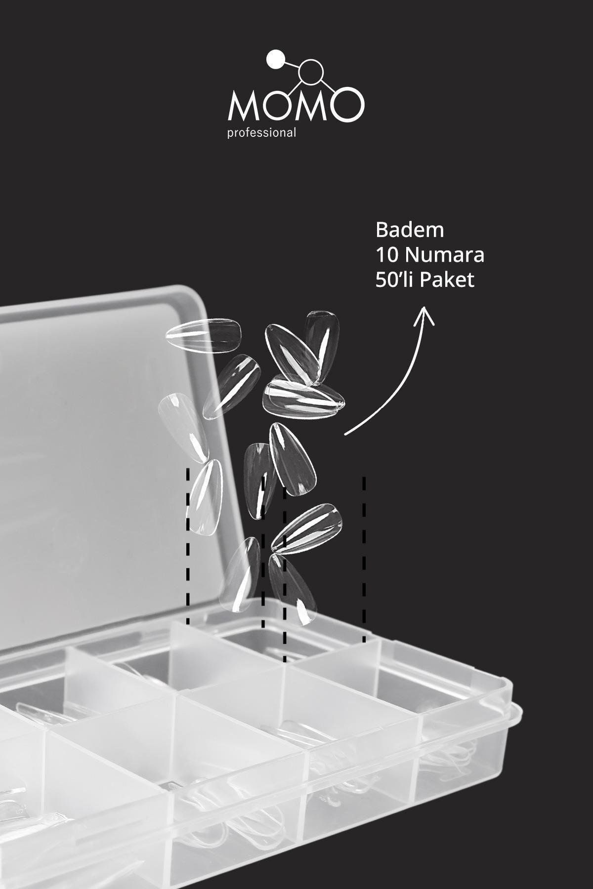 MOMO Professional Soft Gel Tips Badem 50 adet -  No:10