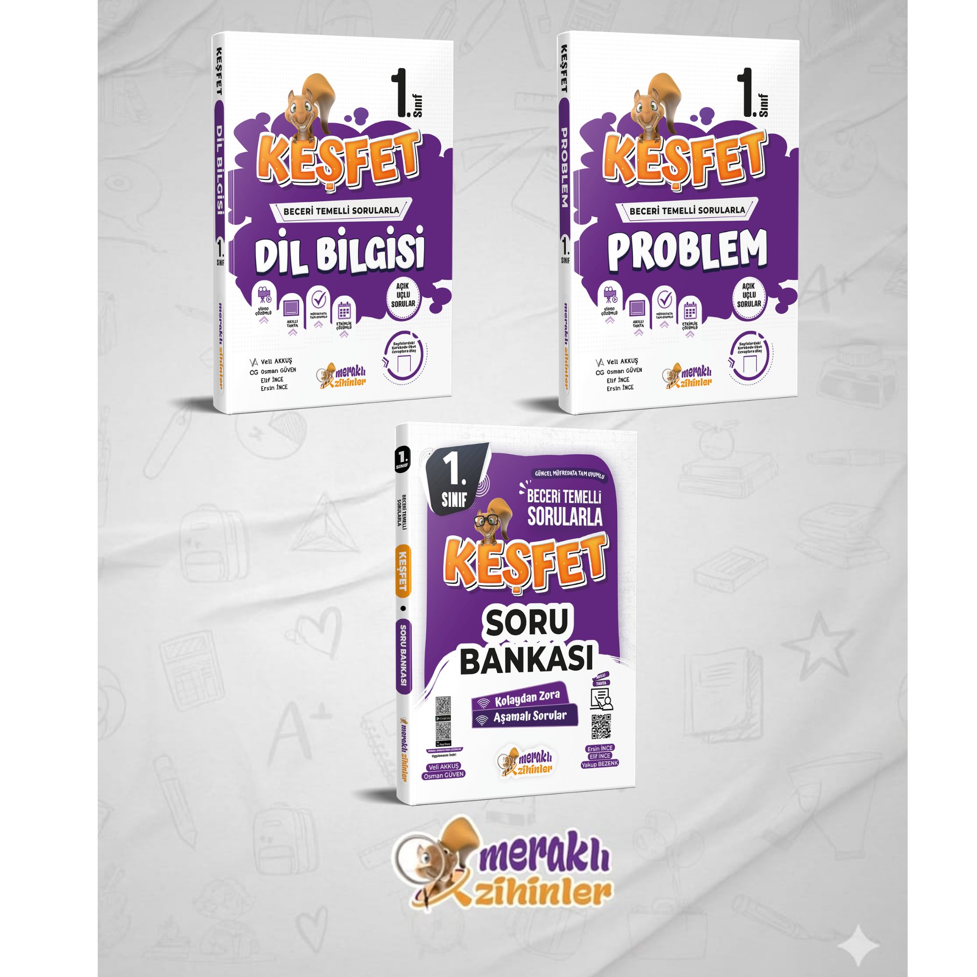 1. SINIF - SORU BANKASI-PROBLEM-DİL BİLGİSİ [3'LÜ SET] 
