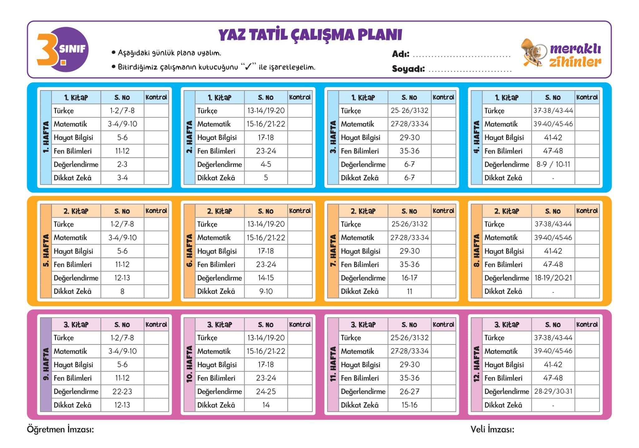 3.SINIF YAZ TATİL SETİ (2025-2026)