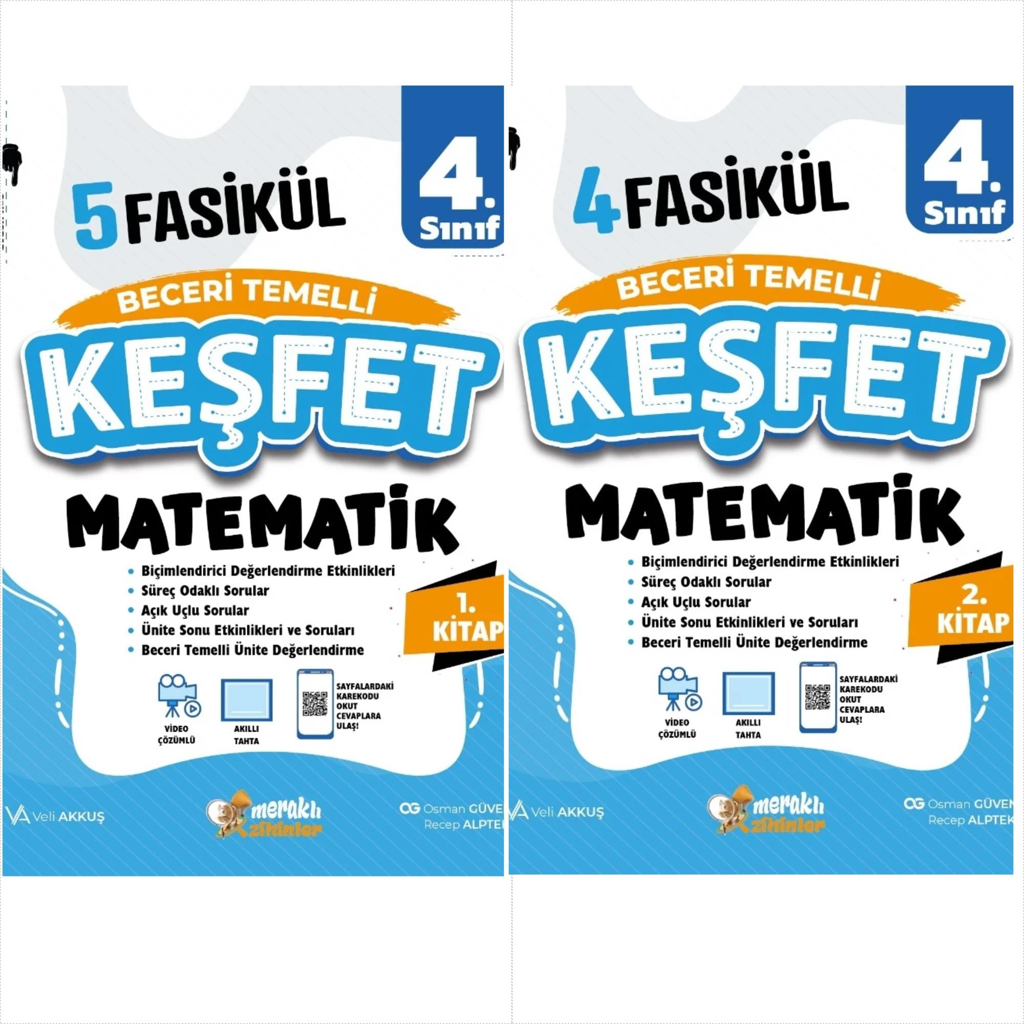 4.SINIF BECERİ TEMELLİ MATEMATİK (1-2 KİTAP) 9 FASİKÜL KEŞFET (2'Lİ SET)