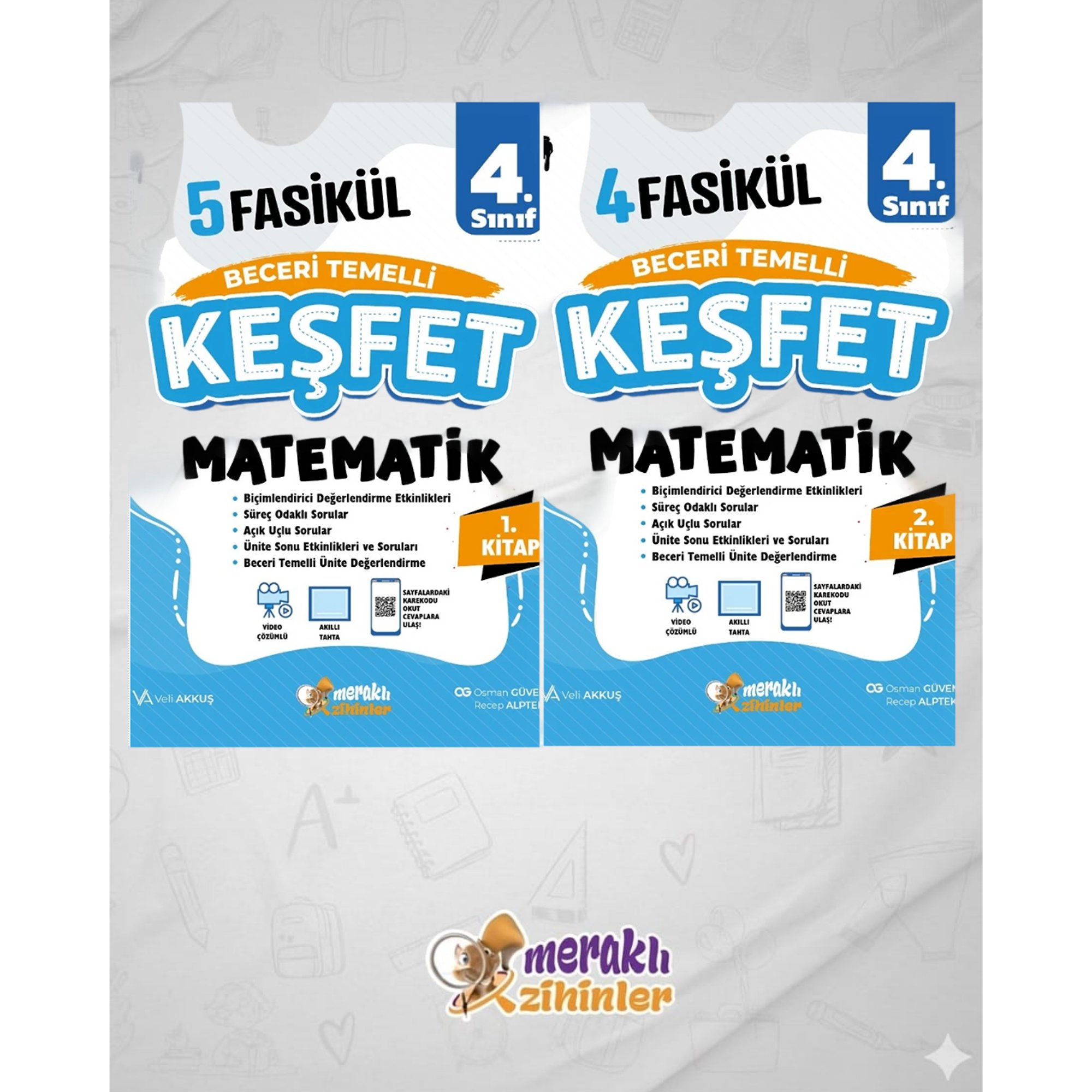 4.SINIF BECERİ TEMELLİ MATEMATİK (1-2 KİTAP) 9 FASİKÜL KEŞFET (2'Lİ SET)