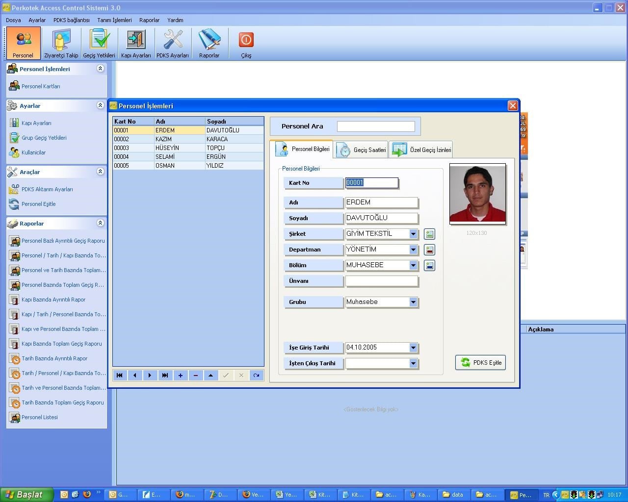 Perkotek Access Control Yazılımı – Geçiş Kontrol ve Yetkilendirme Programı