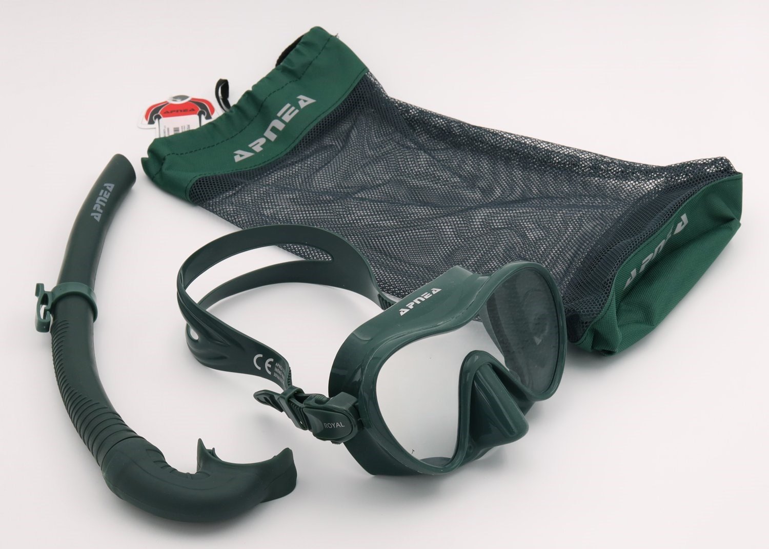 Apnea Royal Green Maske Şnorkel Set 