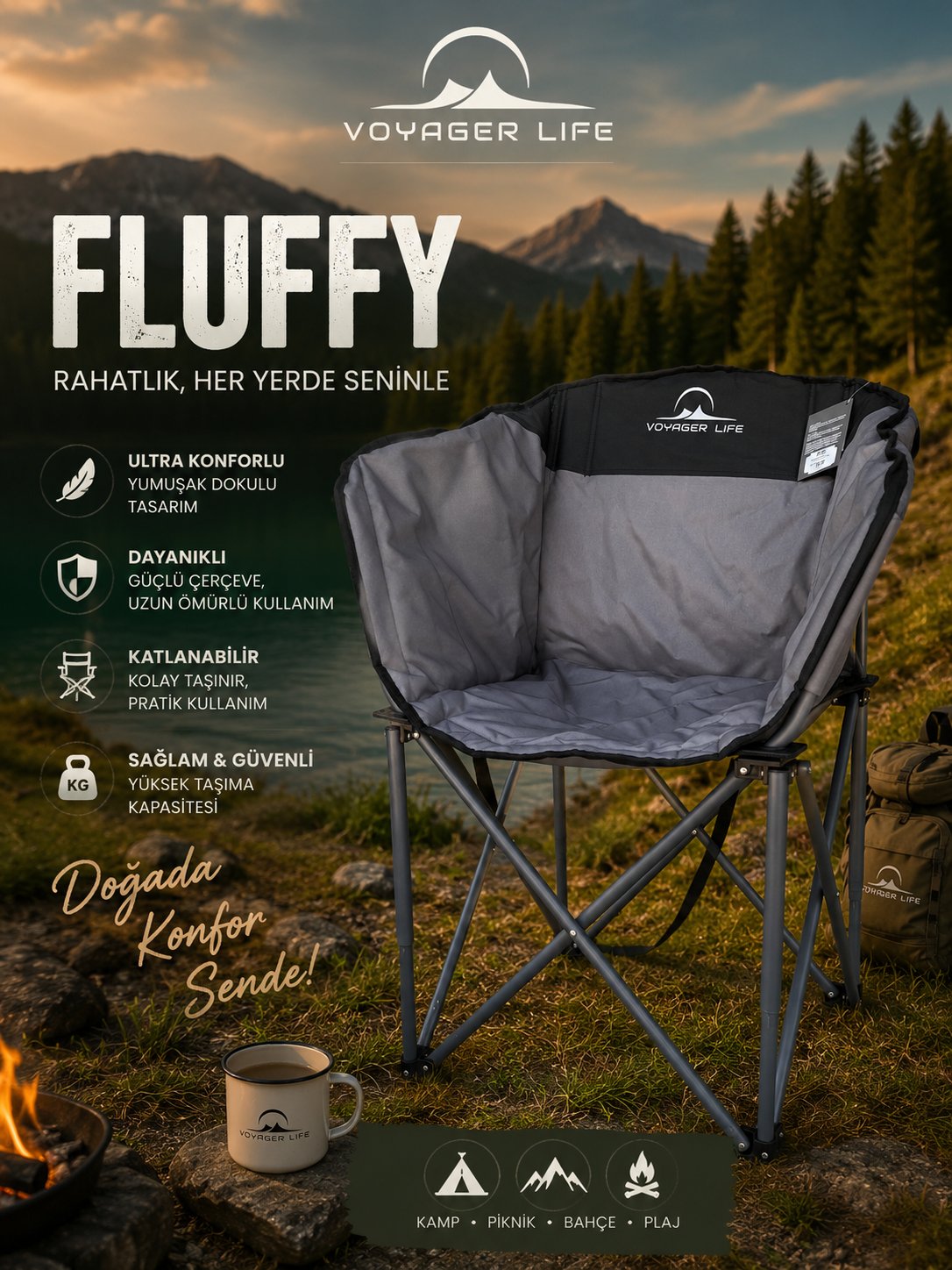 Apnea Voyager Life FLUFFY koltuk-sandalye 