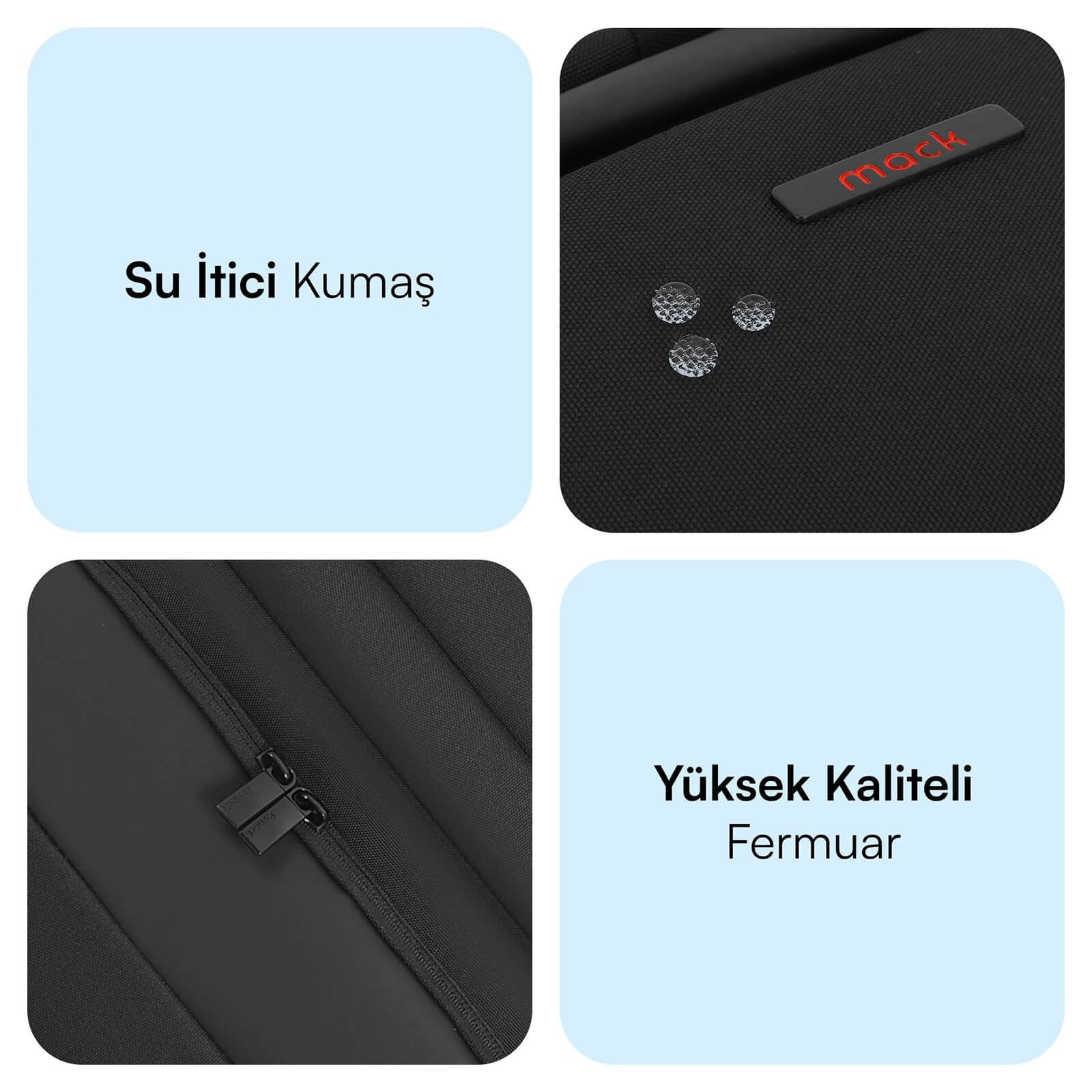 MACK MCC-807 18 Business X Notebook Sırt Çantası Siyah