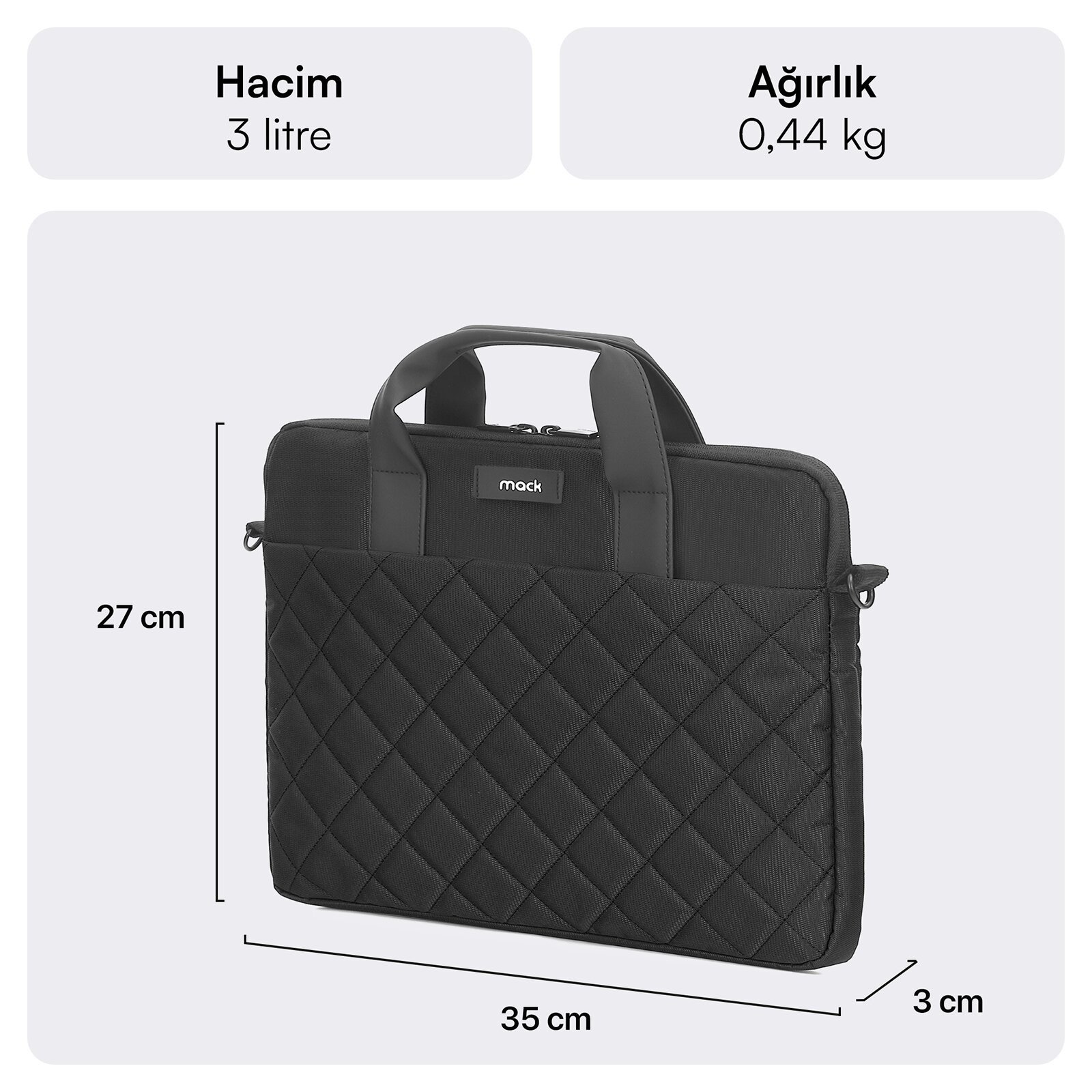 MACK MCC-901 14.1 iksy Notebook Çantası Siyah