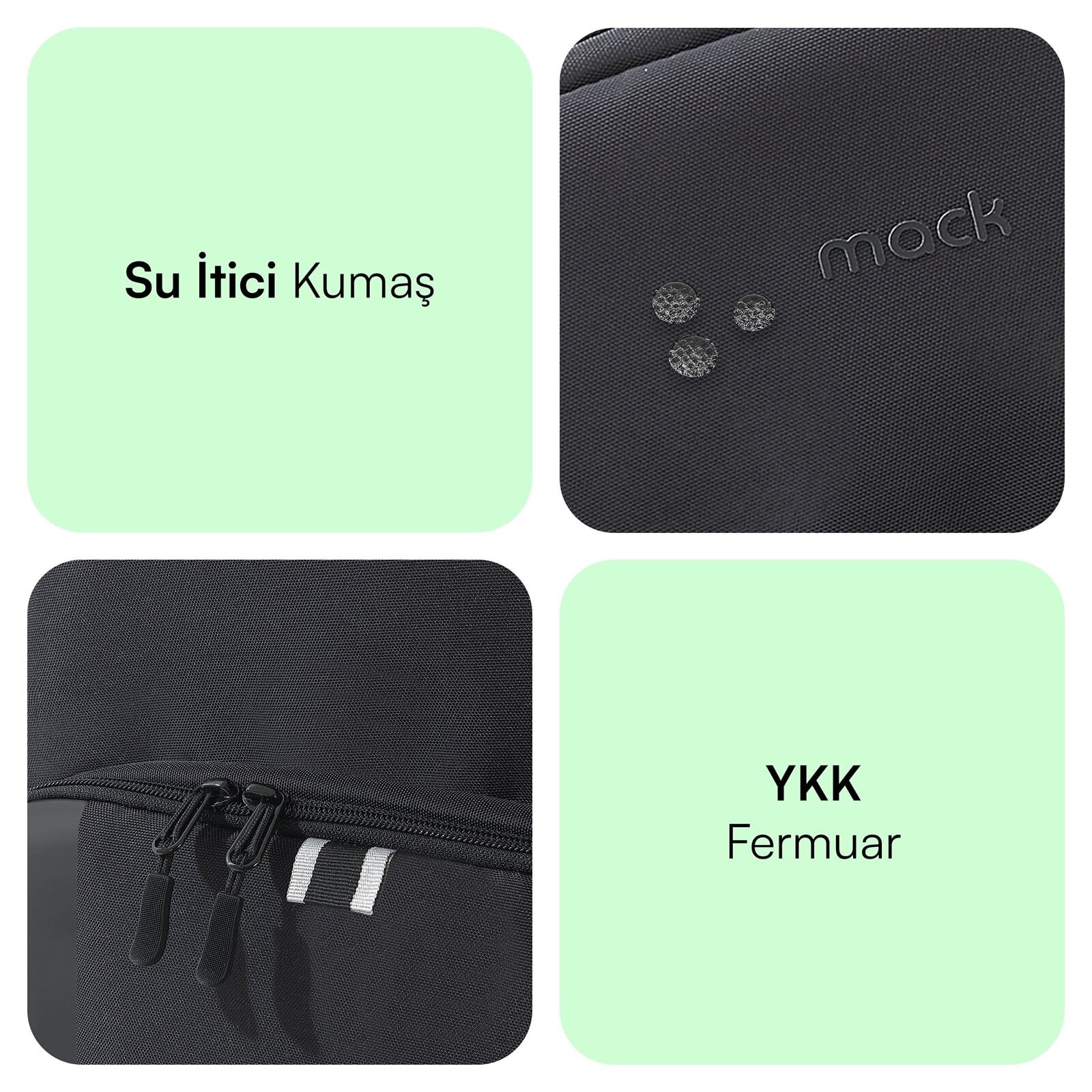 MACK MCE-1211 14.1 LUNA Eco Notebook Sırt Çantası Siyah
