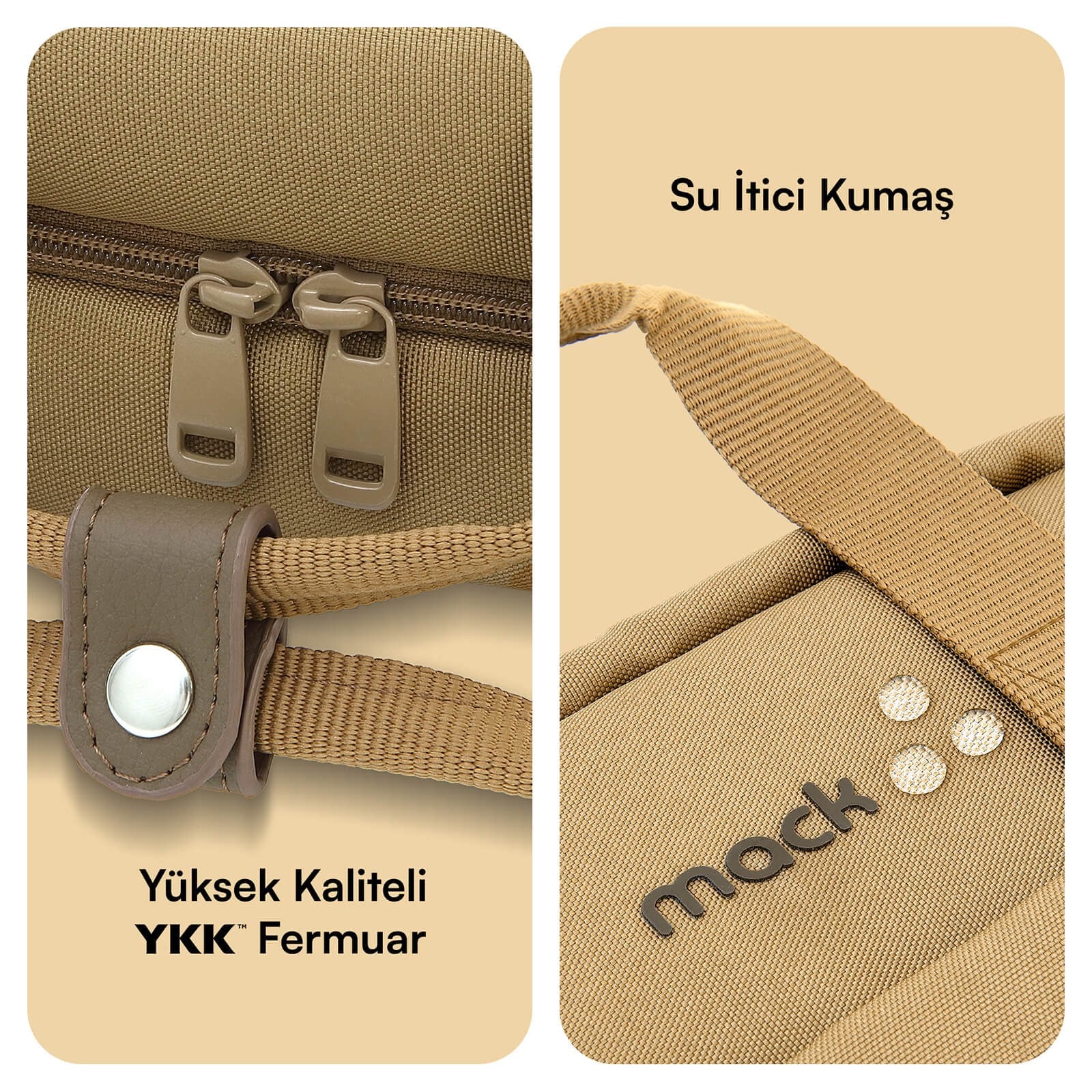 MACK MCE-1523 15.6 NOVA Eco Notebook Sırt Çantası Camel